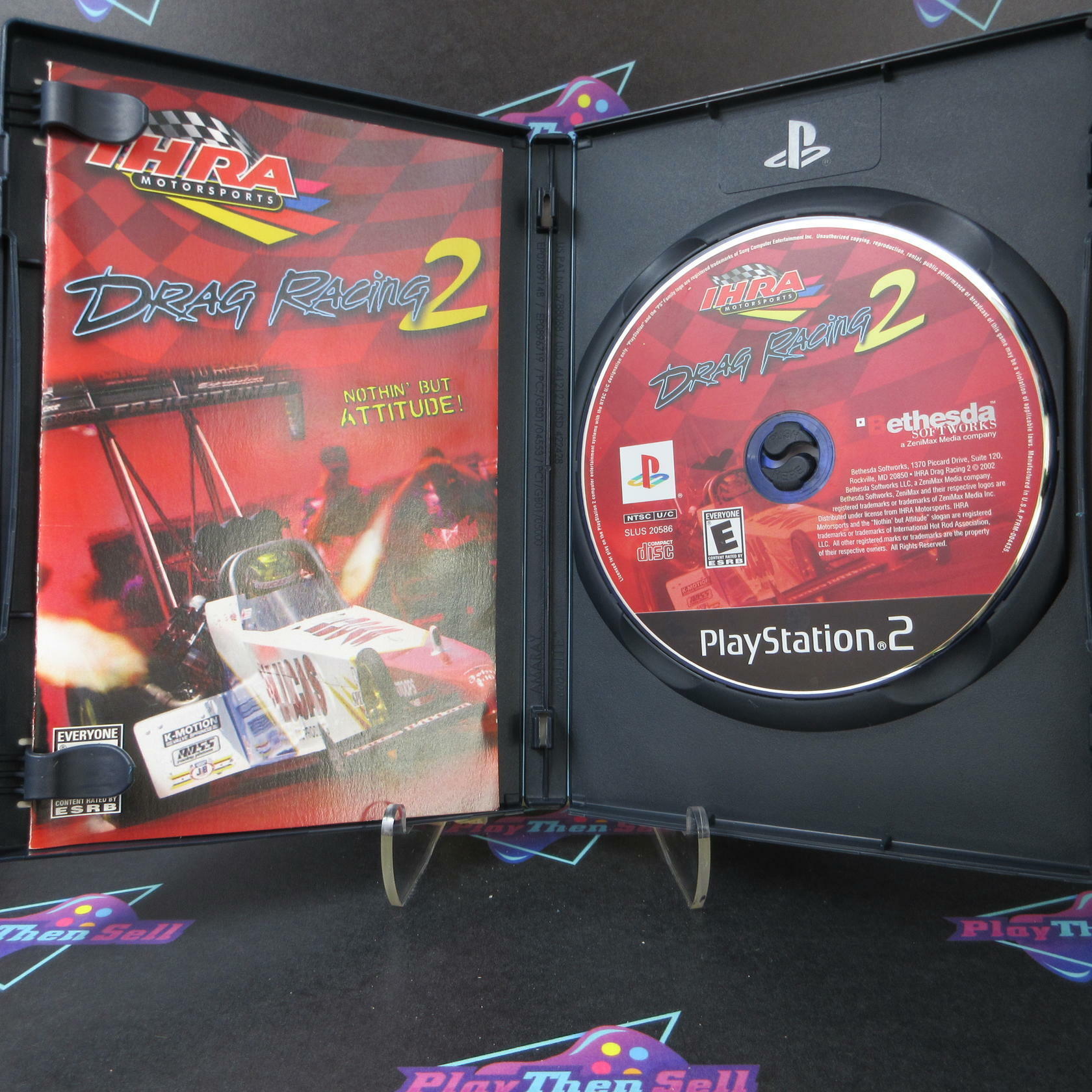 IHRA Motorsports Drag Racing 2 PS2 PlayStation 2 + Reg Card Complete - Excellent