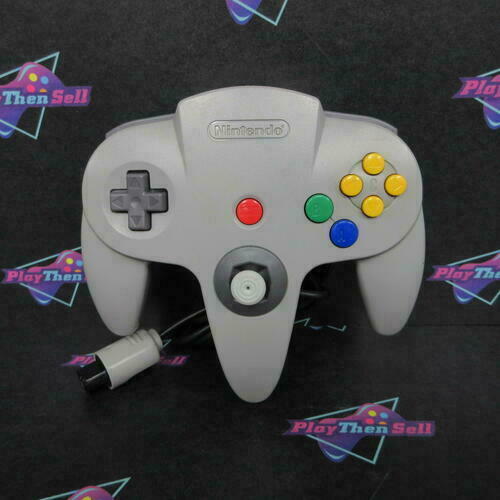 Refurbished - Gray Nintendo 64 N64 Controller w/ Hall Effect Joystick Good - Refurbished