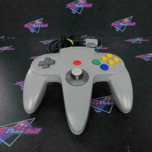 Refurbished - Gray Nintendo 64 N64 Controller w/ Hall Effect Joystick Good - Refurbished