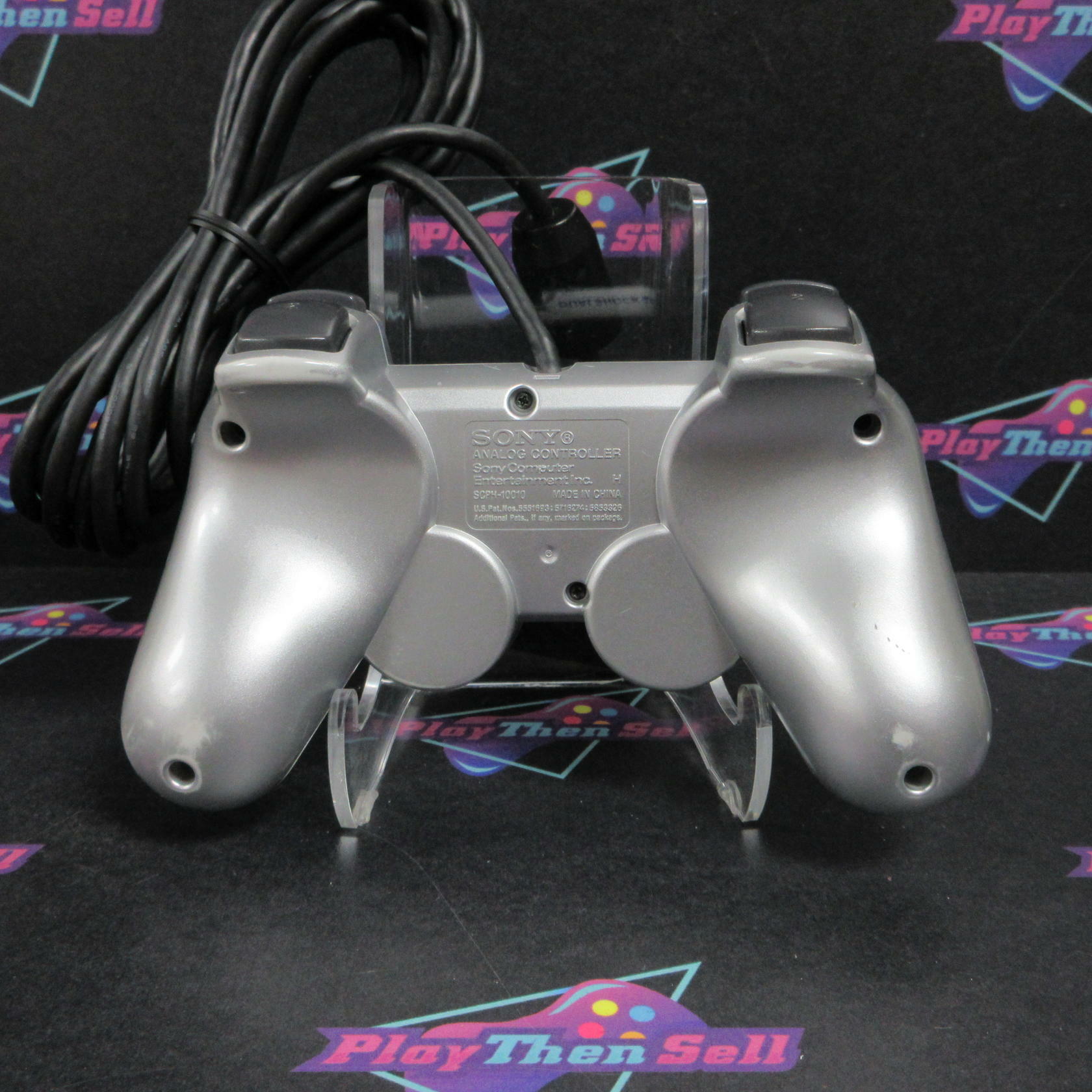 Refurbished Playstation 2 PS2 Dualshock 2 Controller Silver SCPH-10010 - VG - Refurbished