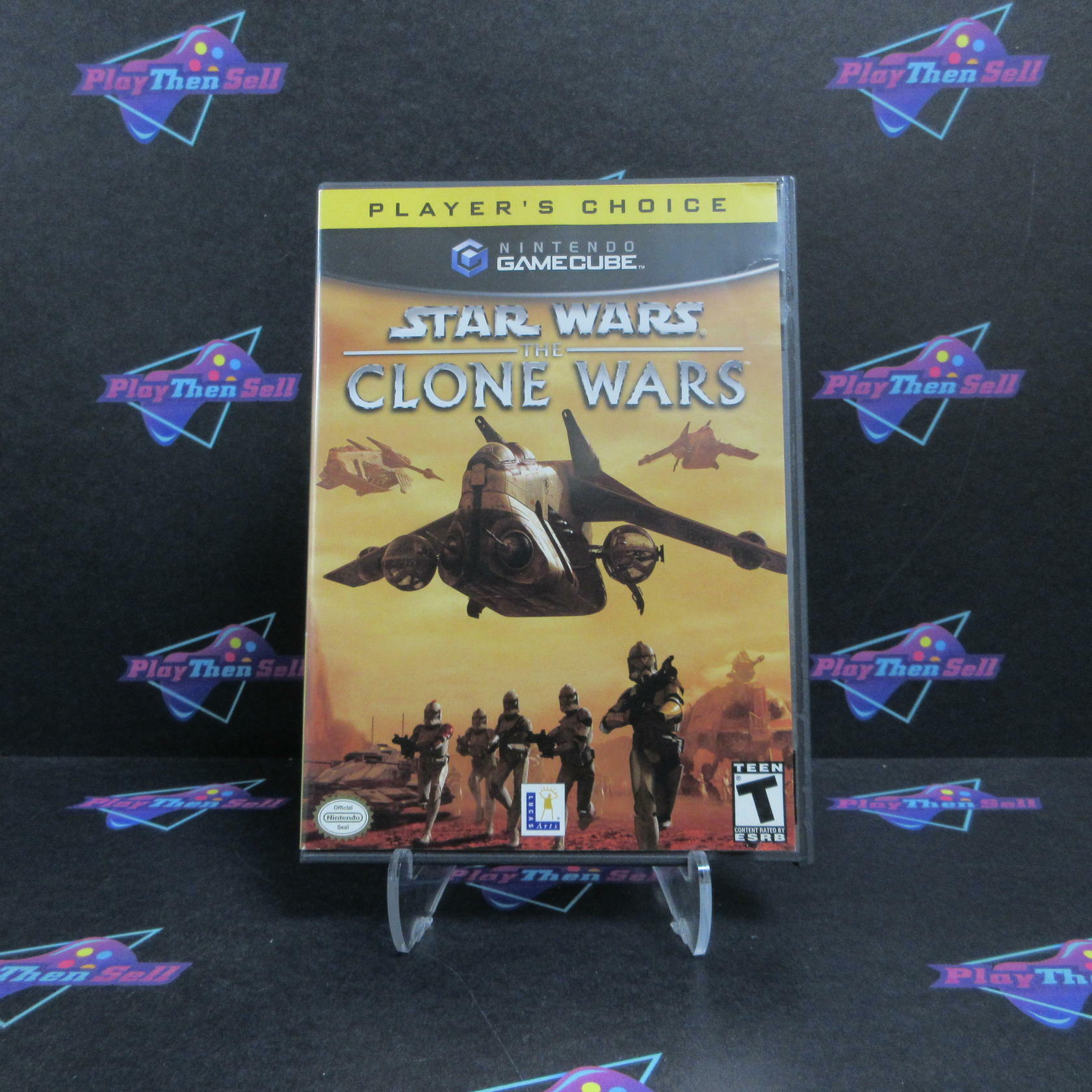 Star Wars The Clone Wars Nintendo GameCube Player's Choice AD Complete CIB - Very Good
