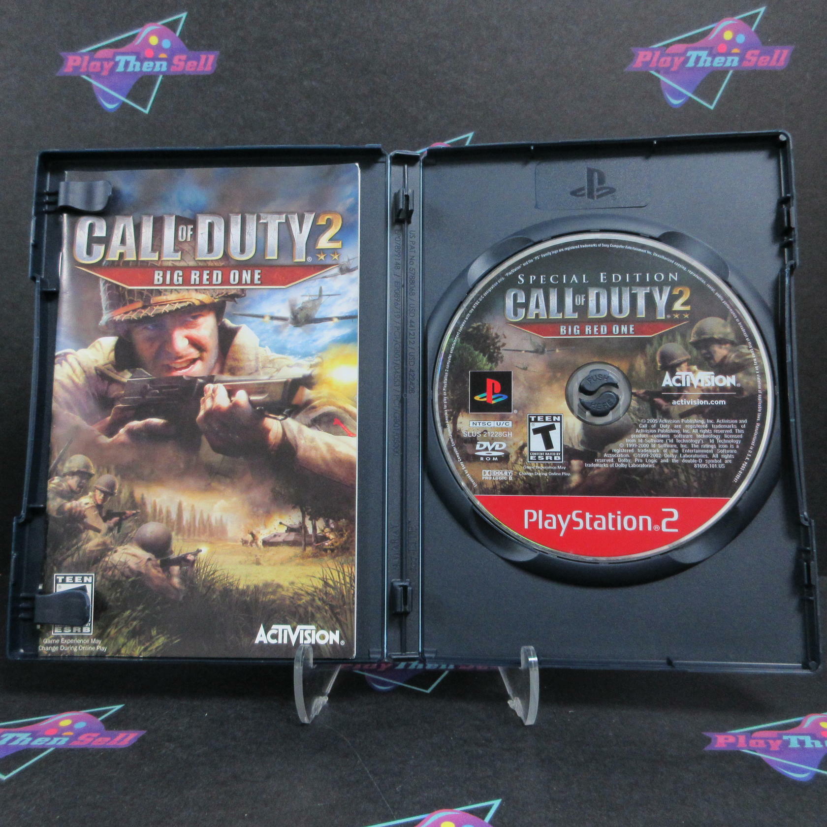 Call Of Duty 2 Big Red One Special Edition GH PS2 PlayStation 2 AD Complete CIB - Very Good