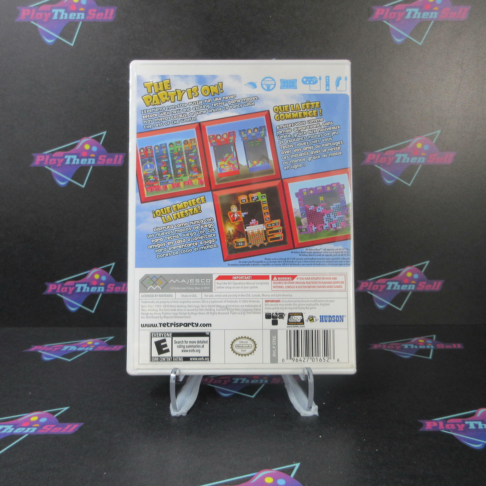 Tetris Party Deluxe Nintendo Wii Complete - Excellent