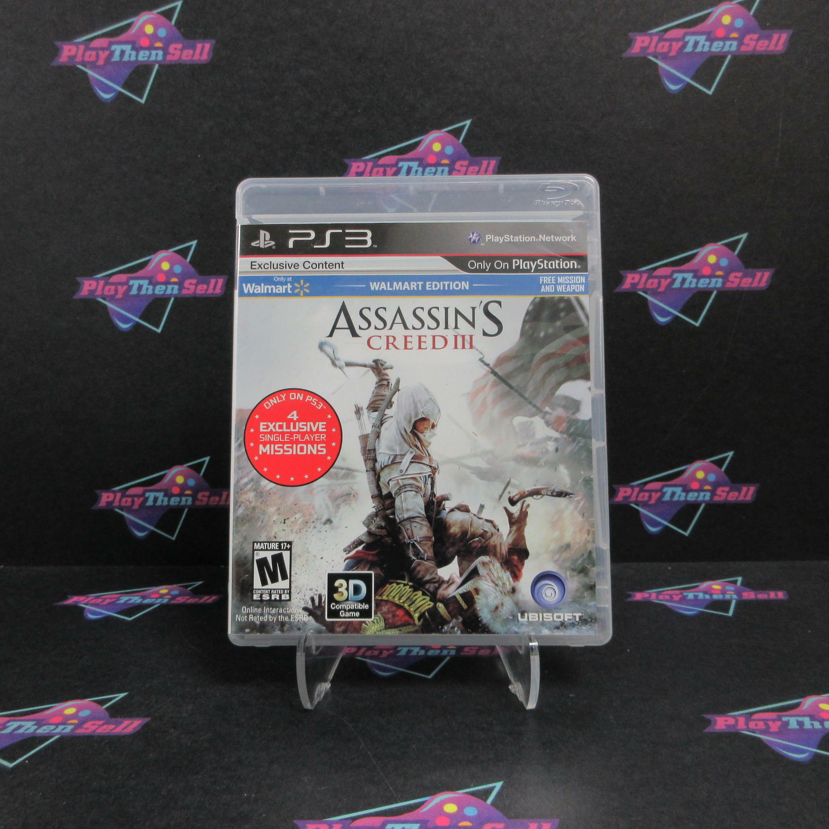 Assassin's Creed III Walmart Edition PS3 PlayStation 3 Complete - Excellent