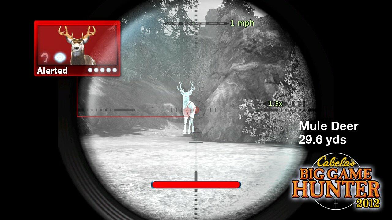 Cabela's Big Game Hunter 2012 Nintendo Wii - Like New