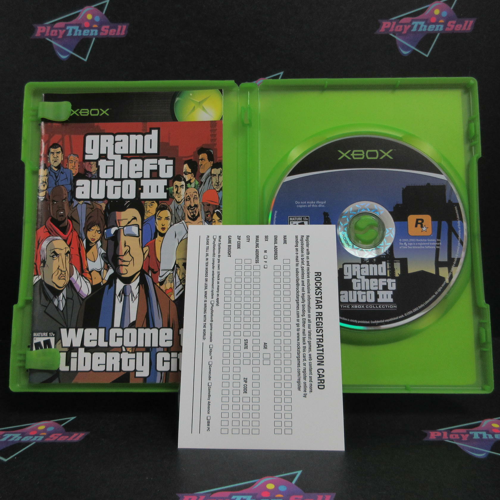 Grand Theft Auto Double Pack Xbox + Maps/Reg Card/Sticker Complete - Refurbished