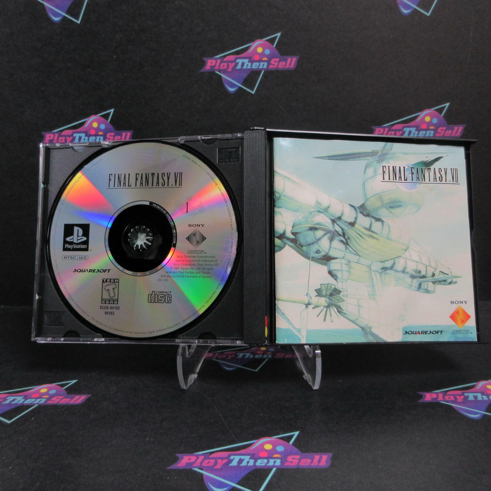 Final Fantasy VII GH PS1 PlayStation 1 AD Complete CIB - Very Good