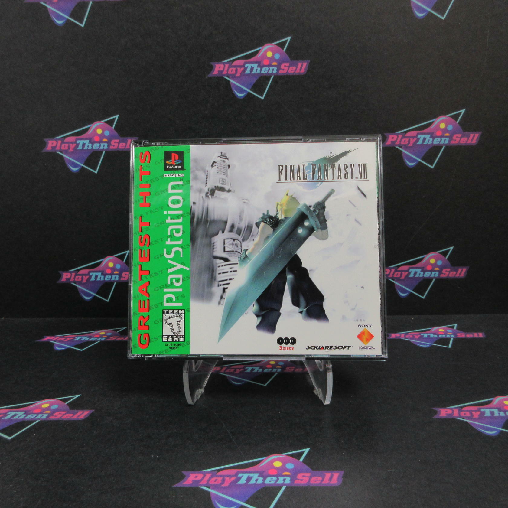 Final Fantasy VII GH PS1 PlayStation 1 AD Complete CIB - Very Good