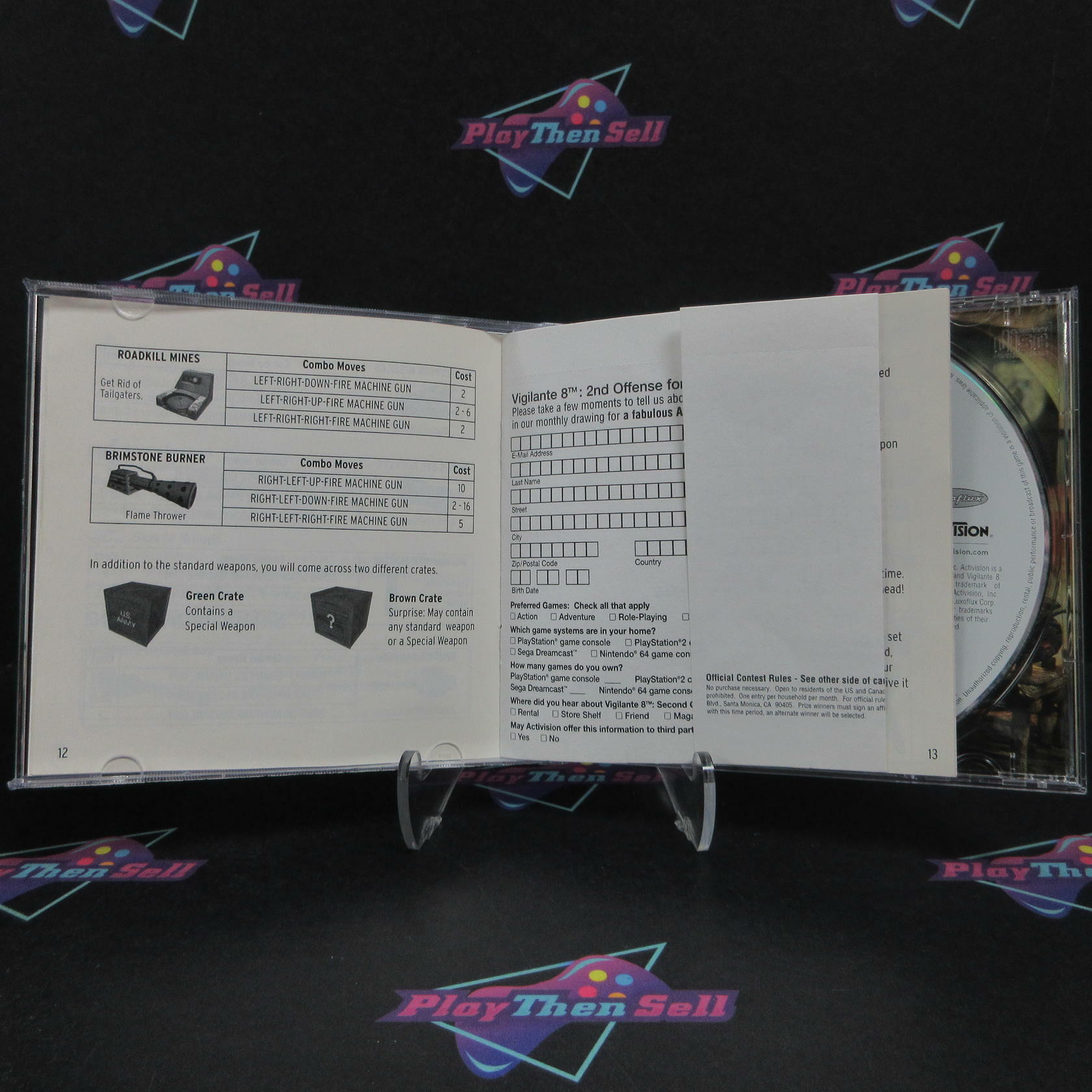 Vigilante 8 Second Offense PS1 PlayStation 1 GH Complete - Excellent