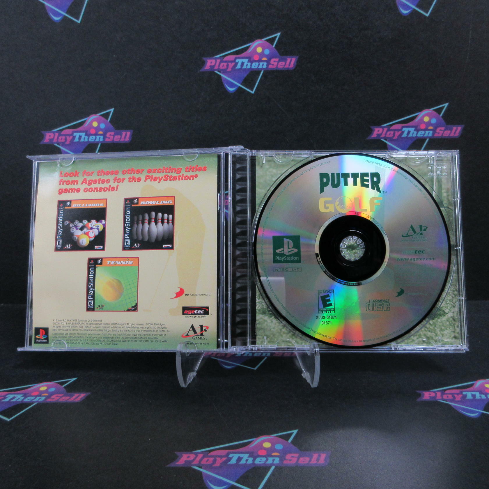 Putter Golf PS1 PlayStation 1 MD + Reg Card Complete CIB - Very Good