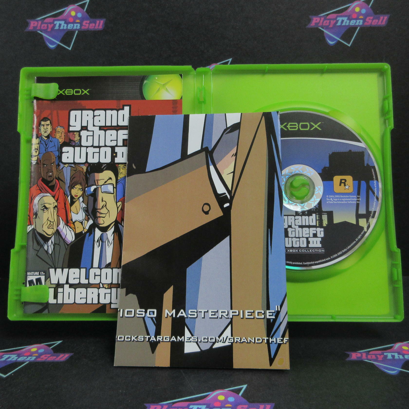 Grand Theft Auto Double Pack Xbox + Maps/Reg Card/Sticker Complete - Refurbished