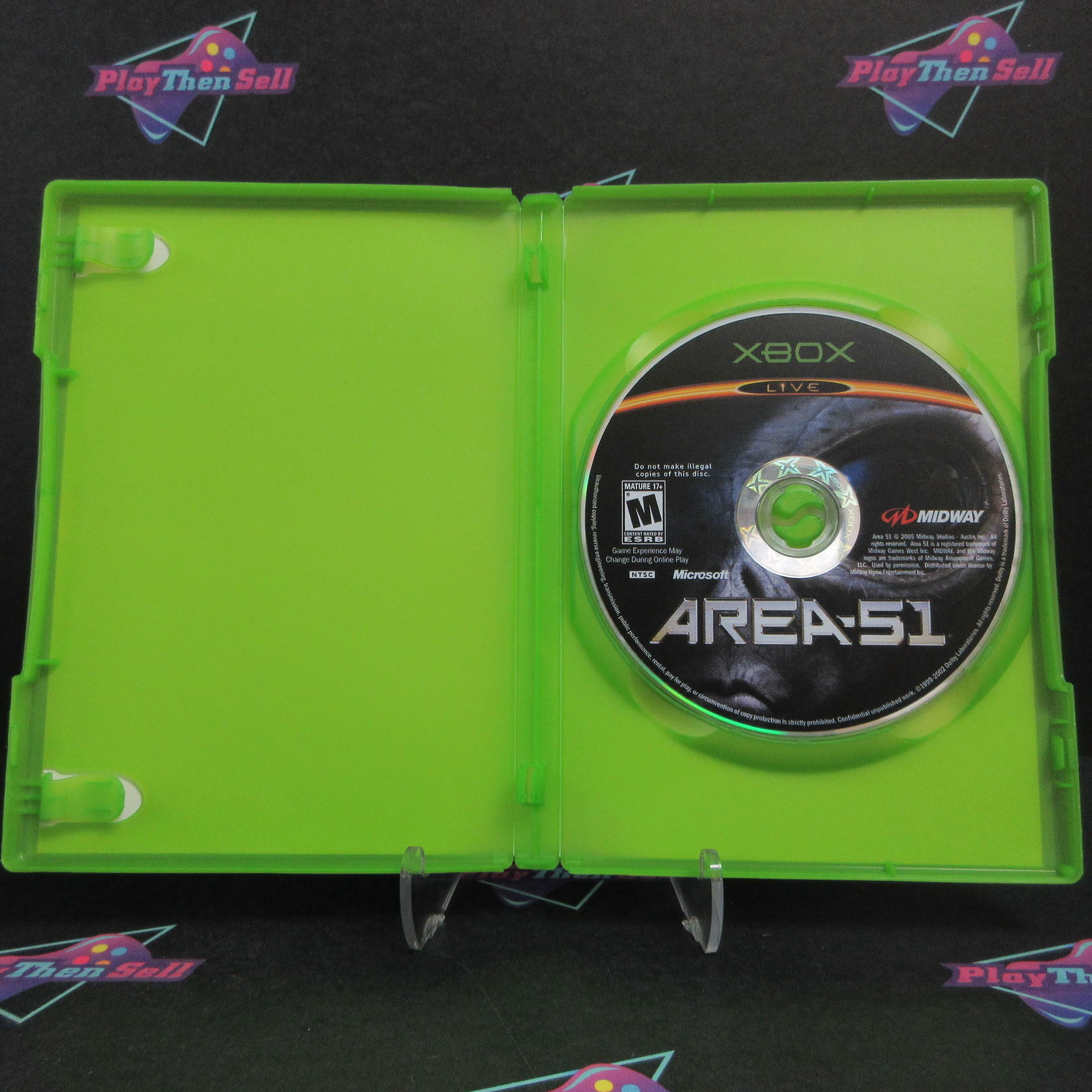Area 51 Xbox Rental Art / NM - Very Good