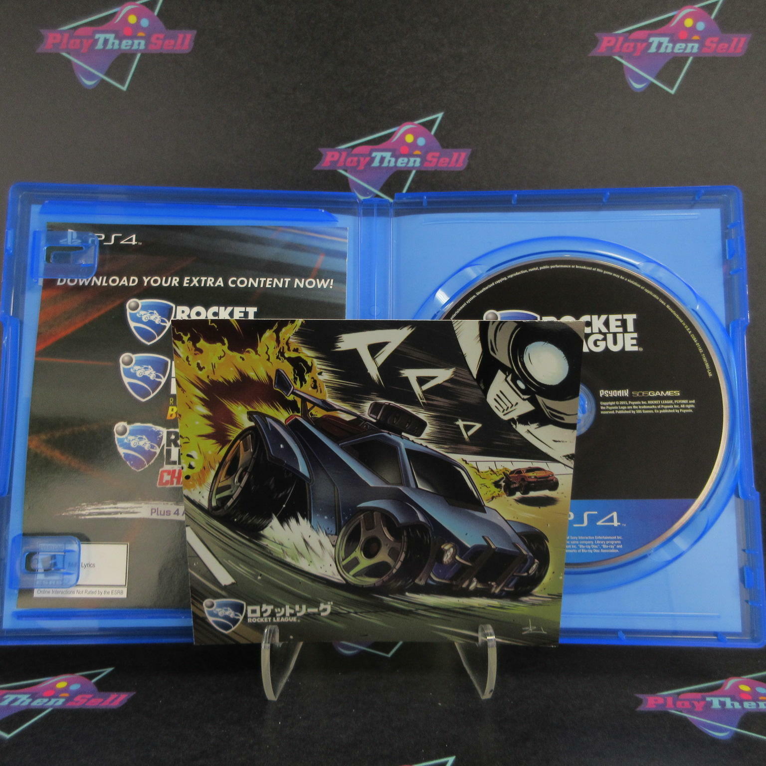 Rocket League Collector's Edition PS4 PlayStation 4 + Art Print CIB - Excellent