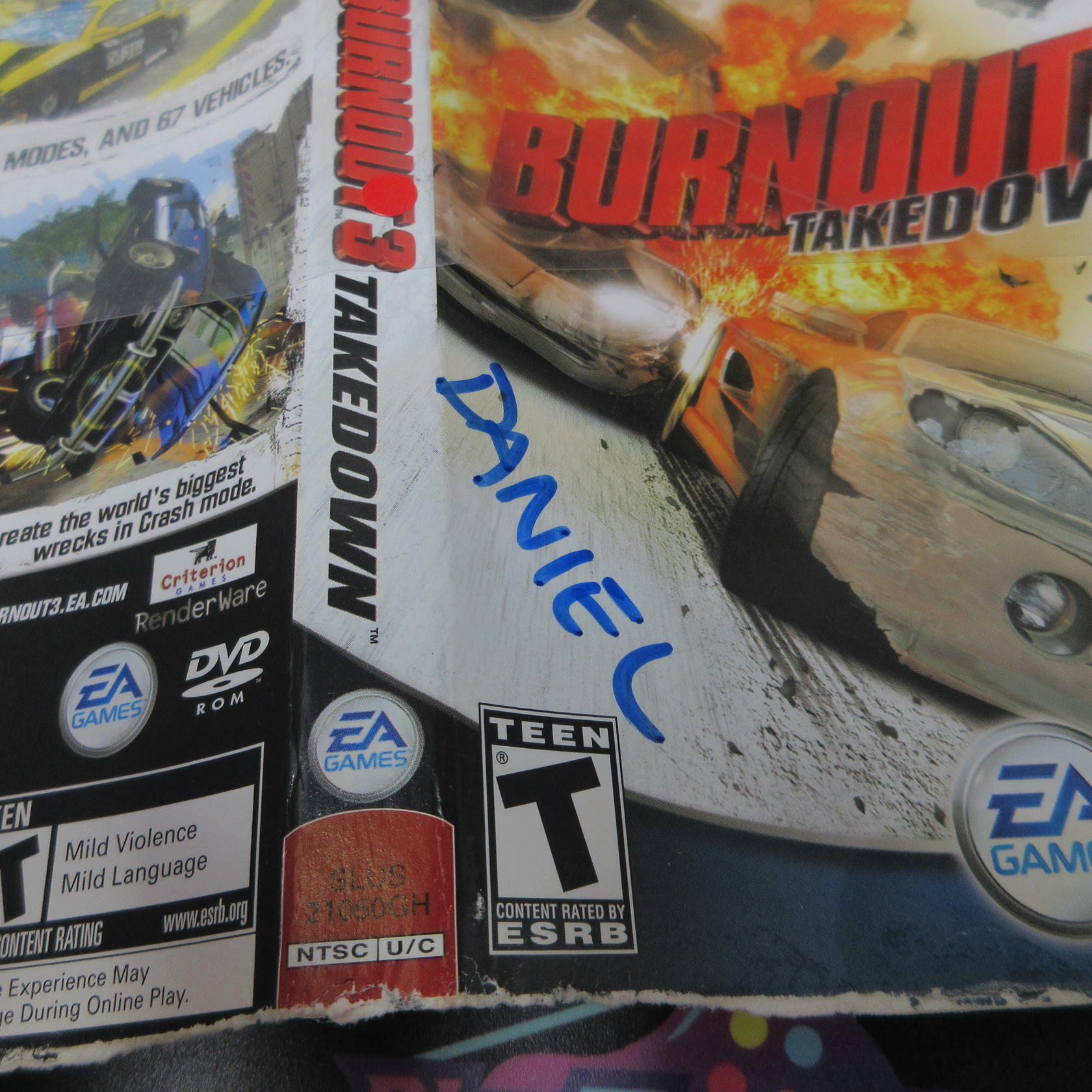 Burnout 3 Takedown GH PS2 PlayStation 2 AD Complete CIB - Very Good