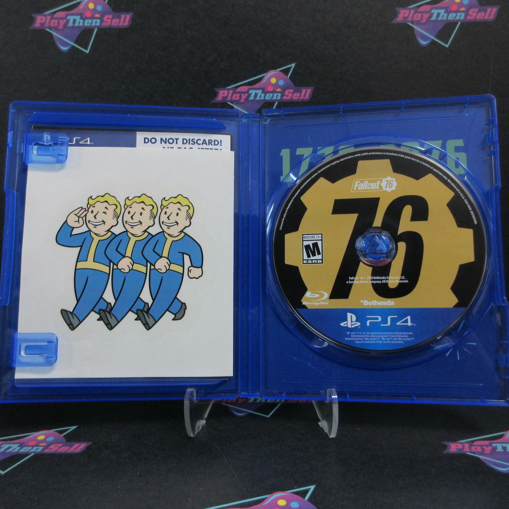 Fallout 76 Tricentennial Edition PS4 PlayStation 4 +Sticker Complete - Excellent
