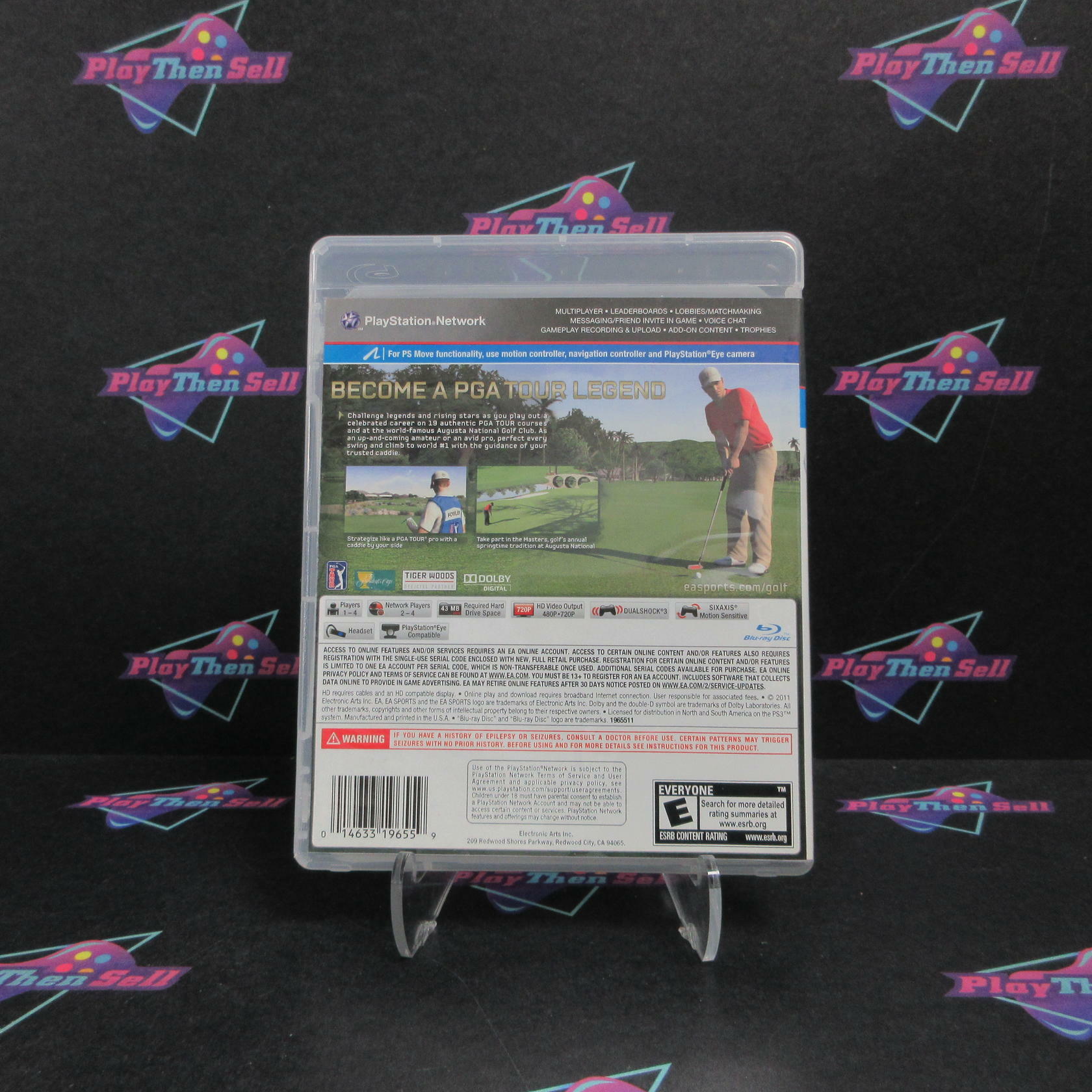 Tiger Woods PGA Tour 12 Collector's Edition PS3 PlayStation 3 AD Complete CIB - Very Good