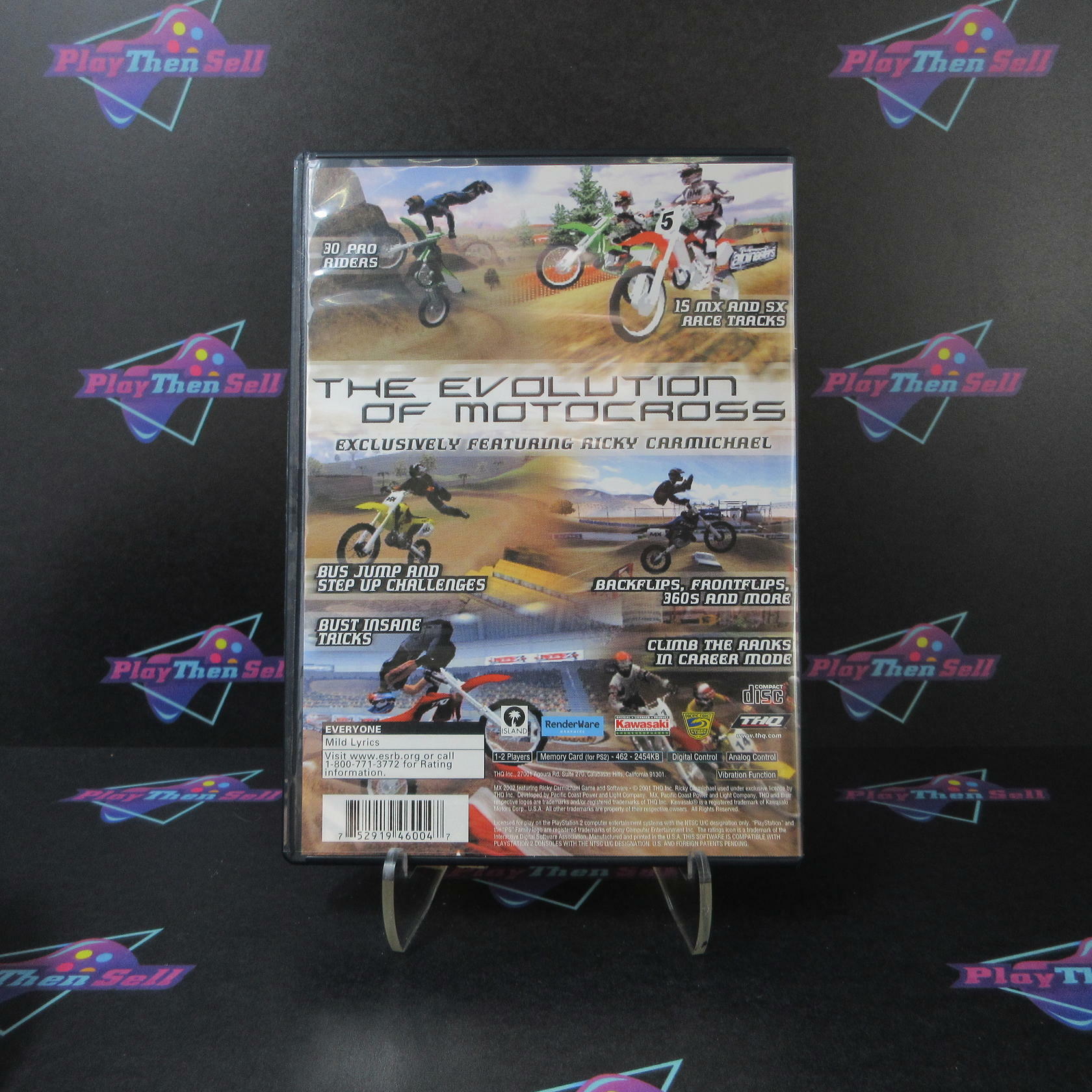 MX 2002 Featuring Ricky Carmichael PS2 PlayStation 2 Complete - Excellent