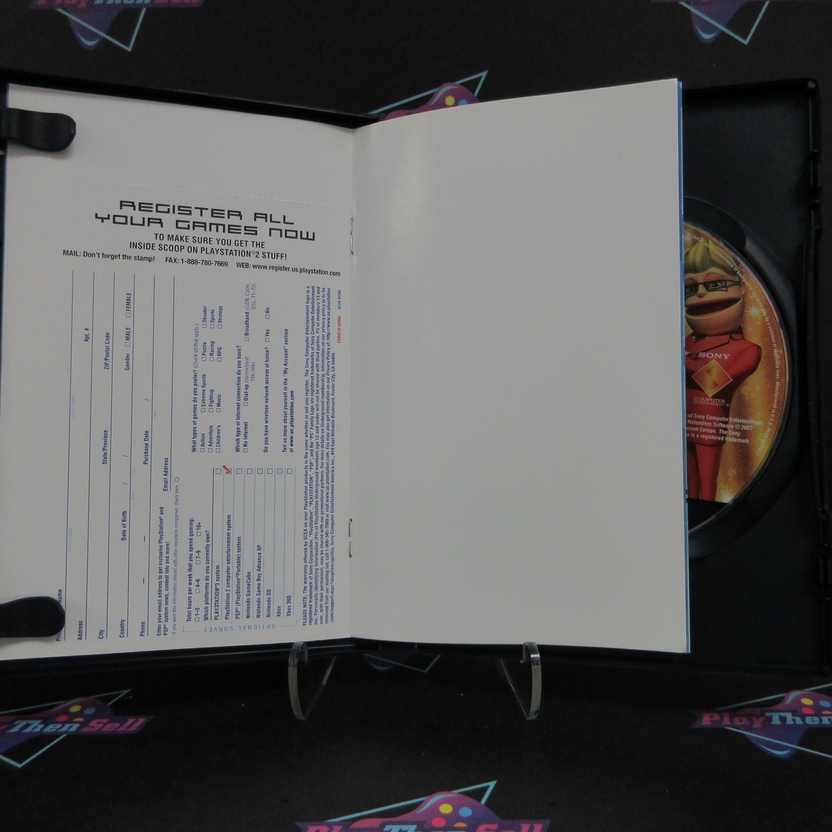 BUZZ The Mega Quiz PS2 PlayStation 2 + Reg Card Complete - Excellent