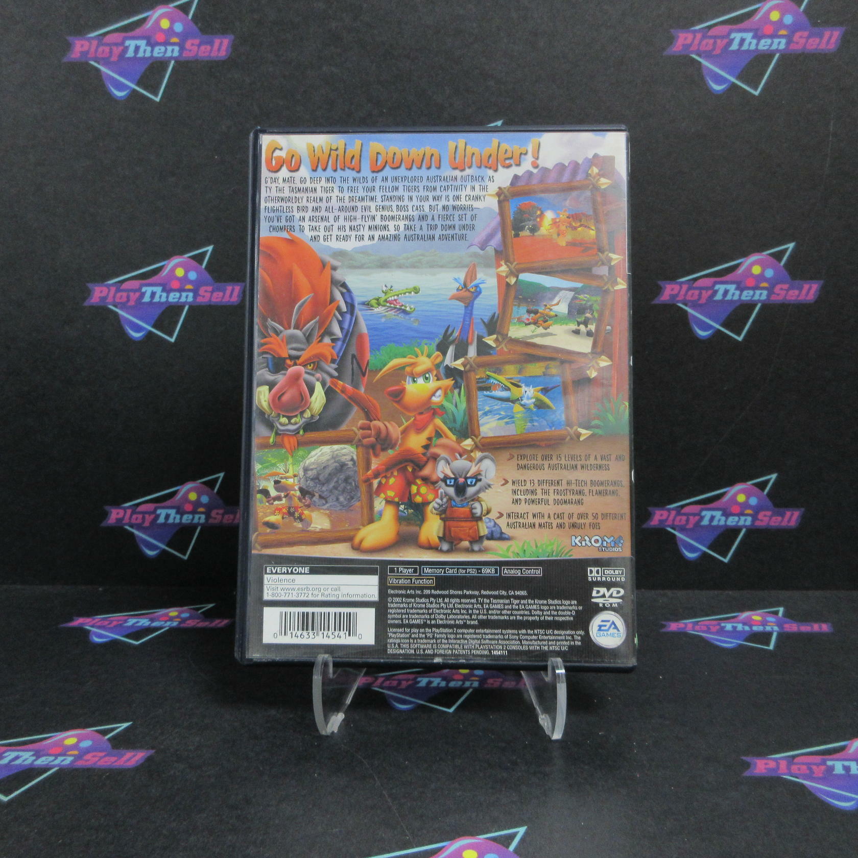 Ty the Tasmanian Tiger PS2 PlayStation 2 - Very Good