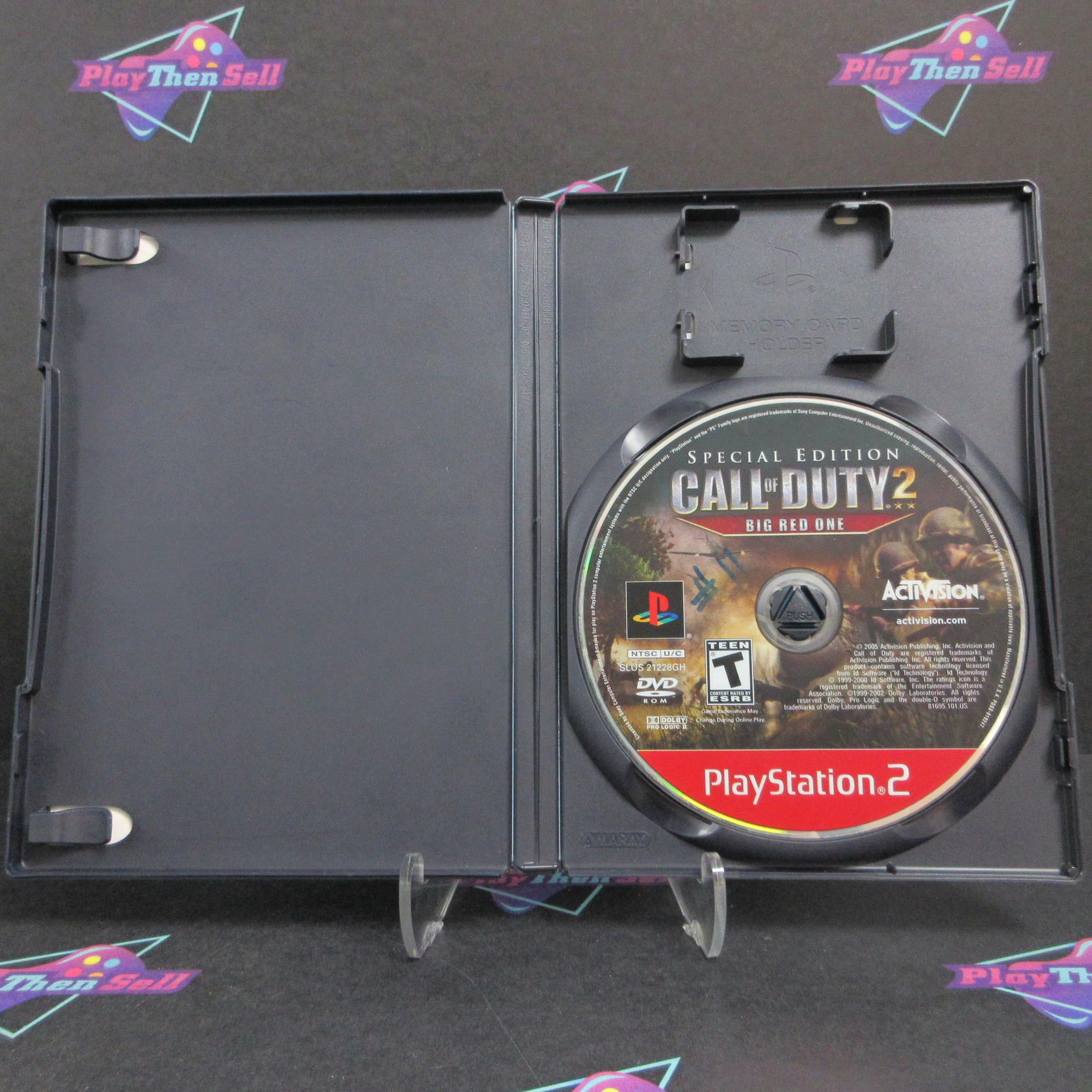 Call of Duty 2 Big Red One Collectors Edition PS2 PlayStation 2 GH Disc AD/DD/NM - Very Good