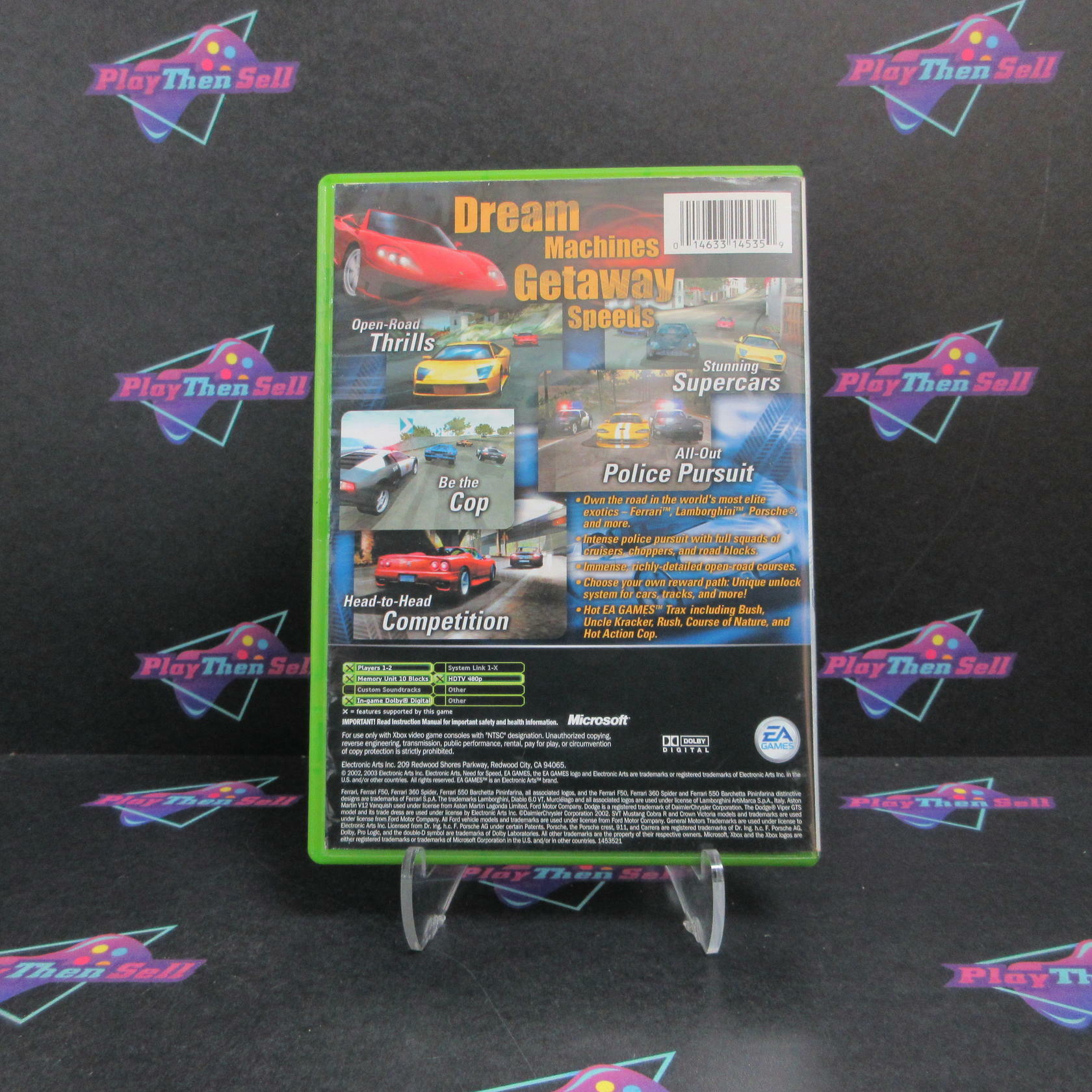 Need for Speed Hot Pursuit 2 PH Xbox AD/DD/MD Complete CIB - Very Good