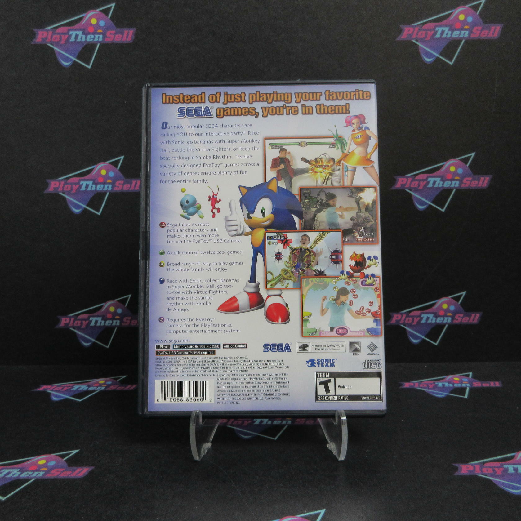 Sega Superstars PS2 PlayStation 2 - Very Good