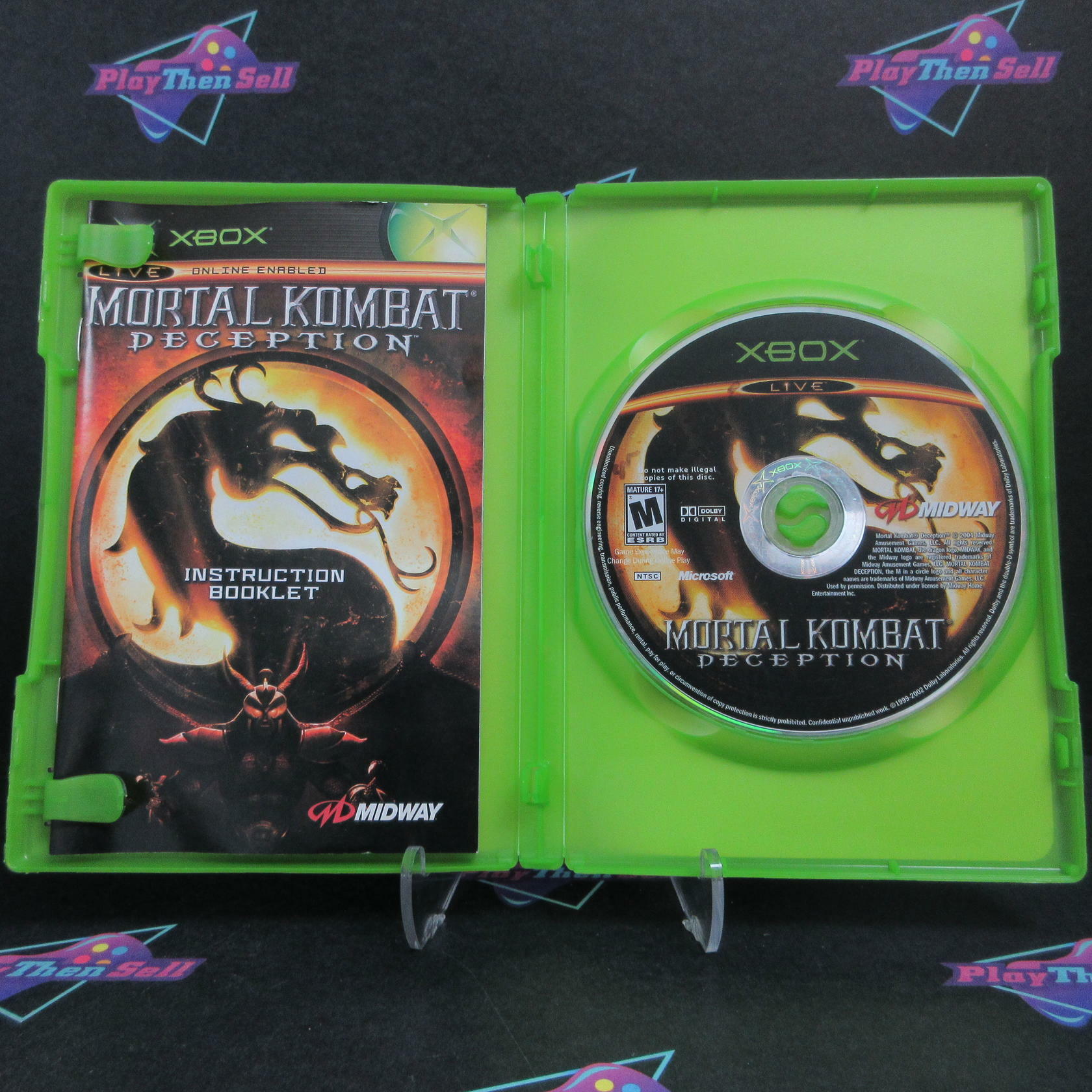 Mortal Kombat Deception Xbox DD Complete CIB - Very Good