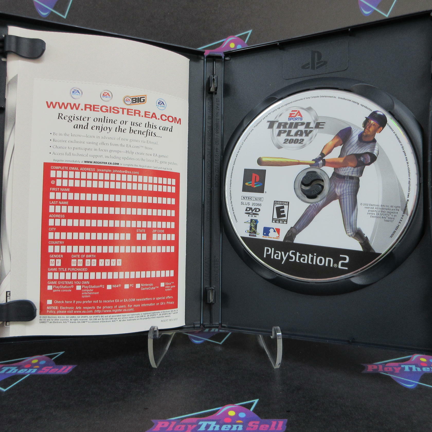 Triple Play 2002 PS2 PlayStation 2 + Reg Card Complete - Excellent