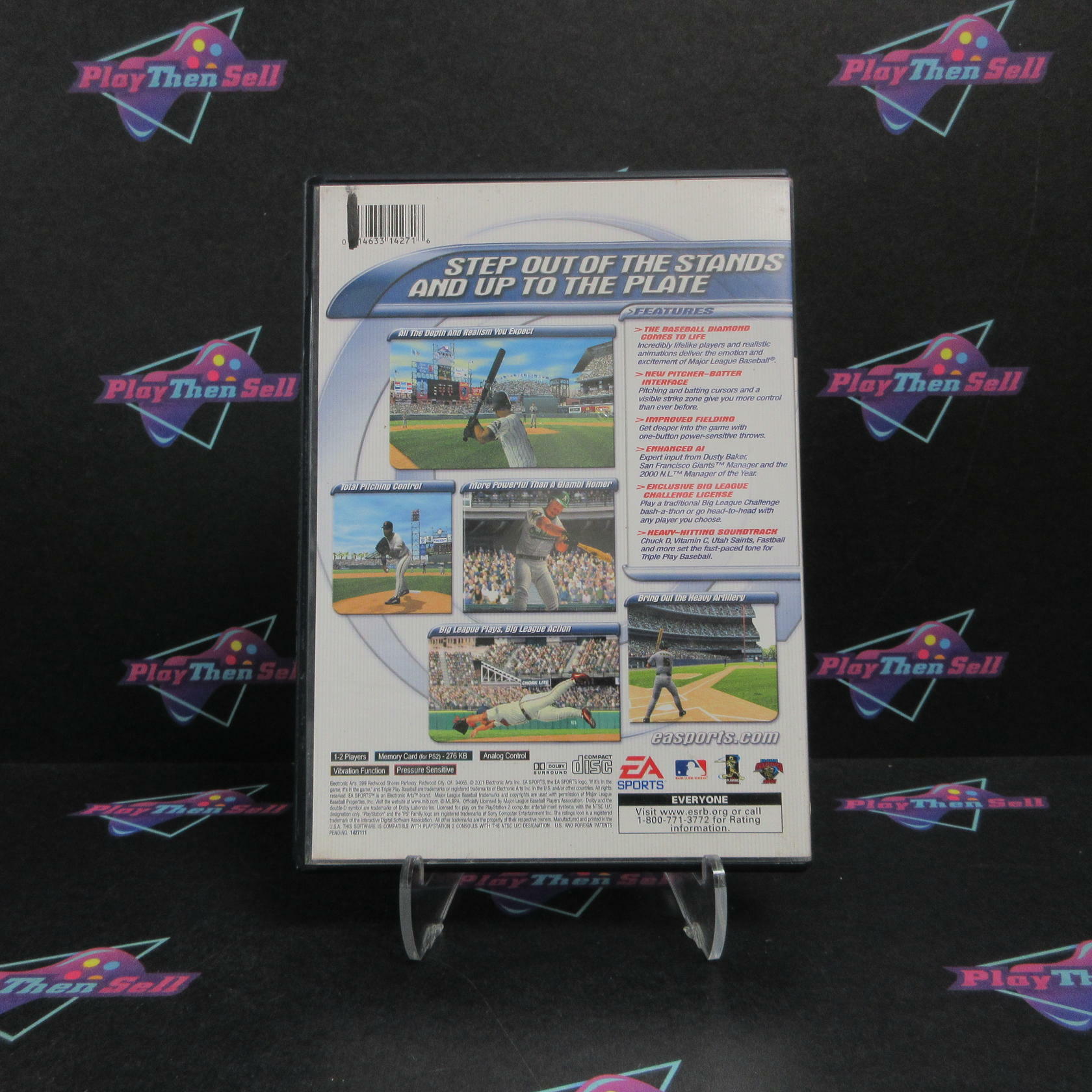 Triple Play Baseball PS2 PlayStation 2 AD + Reg Card Complete CIB - Very Good