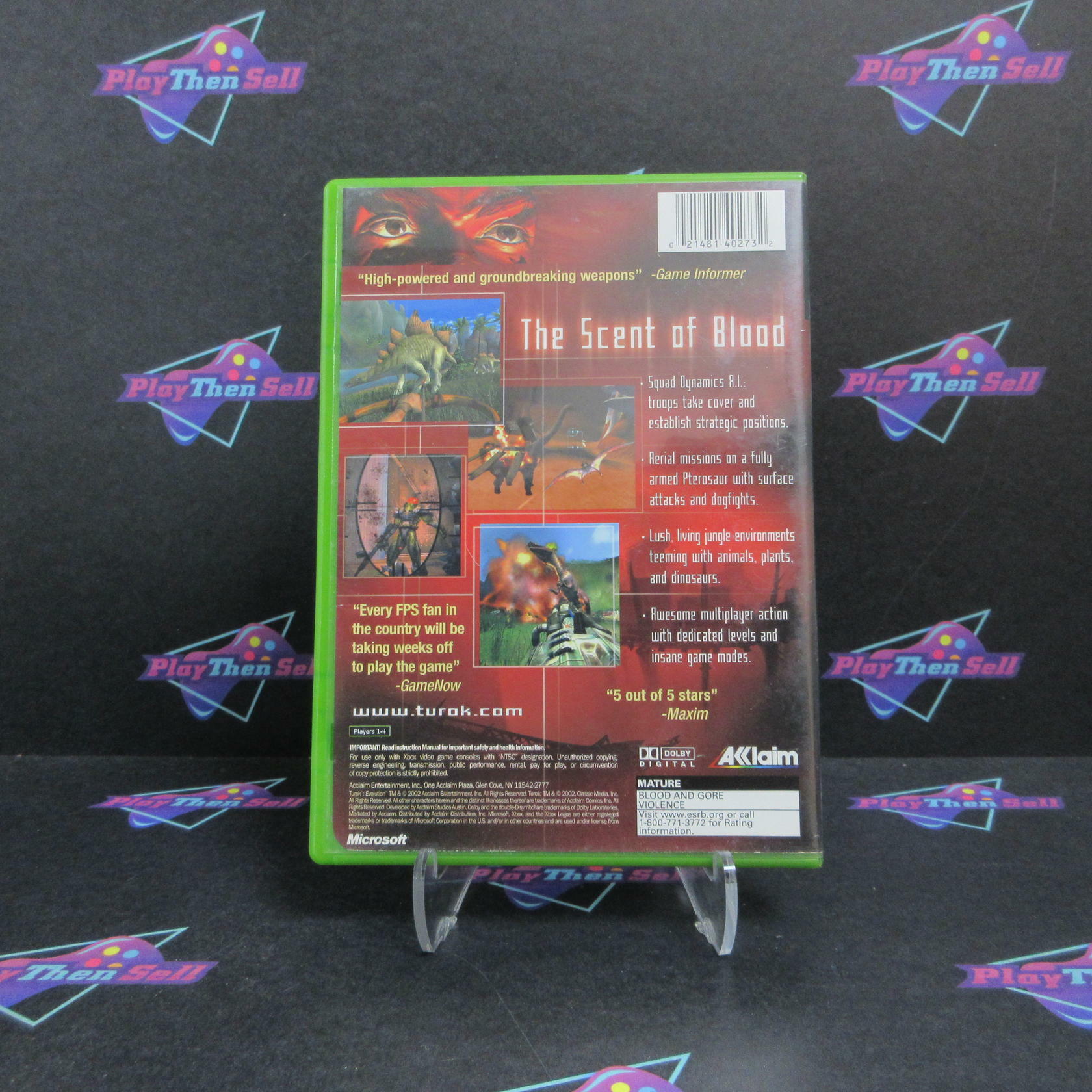 Turok Evolution Xbox AD Complete CIB - Very Good