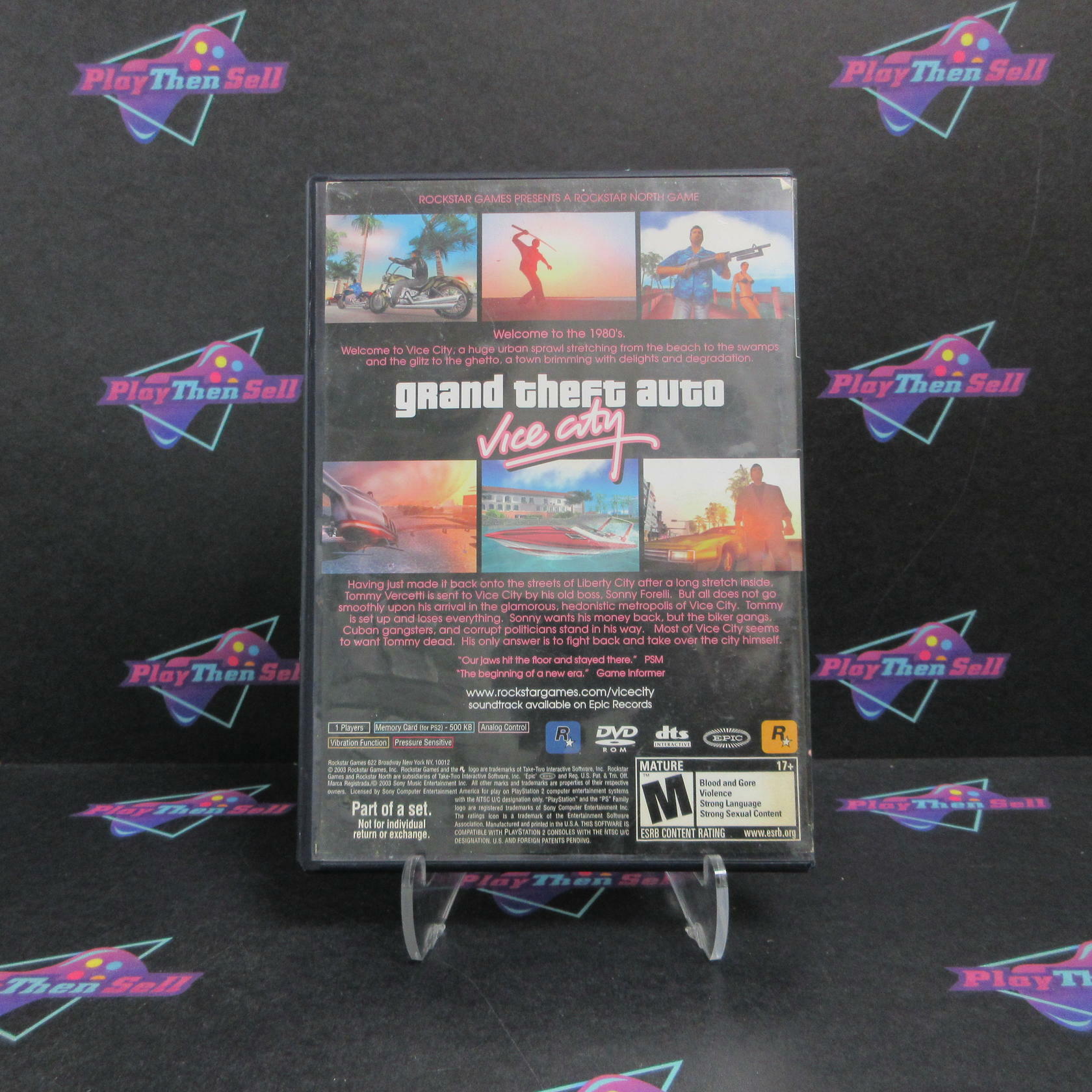 Grand Theft Auto Vice City PS2 PlayStation 2 AD/DD/NM - Very Good