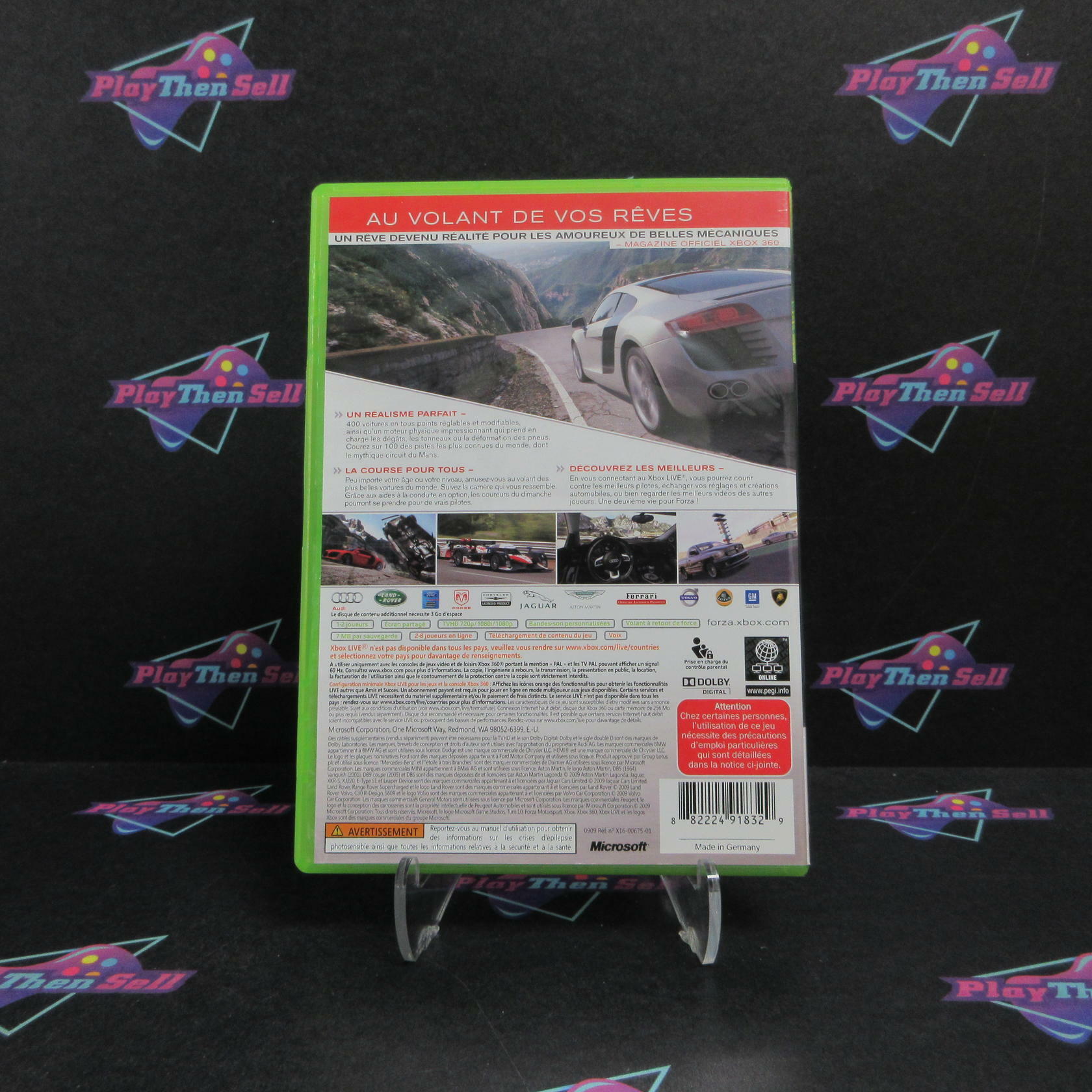 Forza Motorsport 3 Xbox 360 French PAL Region Locked - Like New