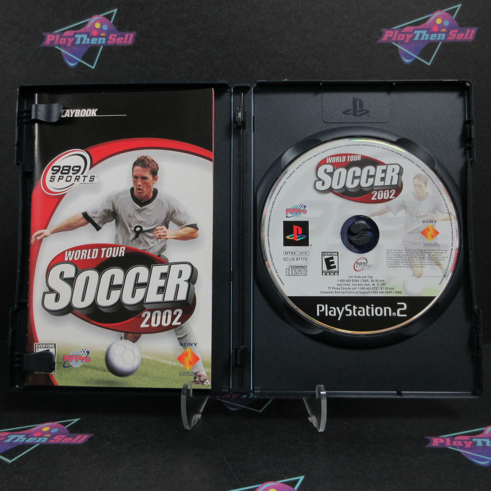 World Tour Soccer 2002 PS2 PlayStation 2 AD + Reg Card Complete CIB - Very Good