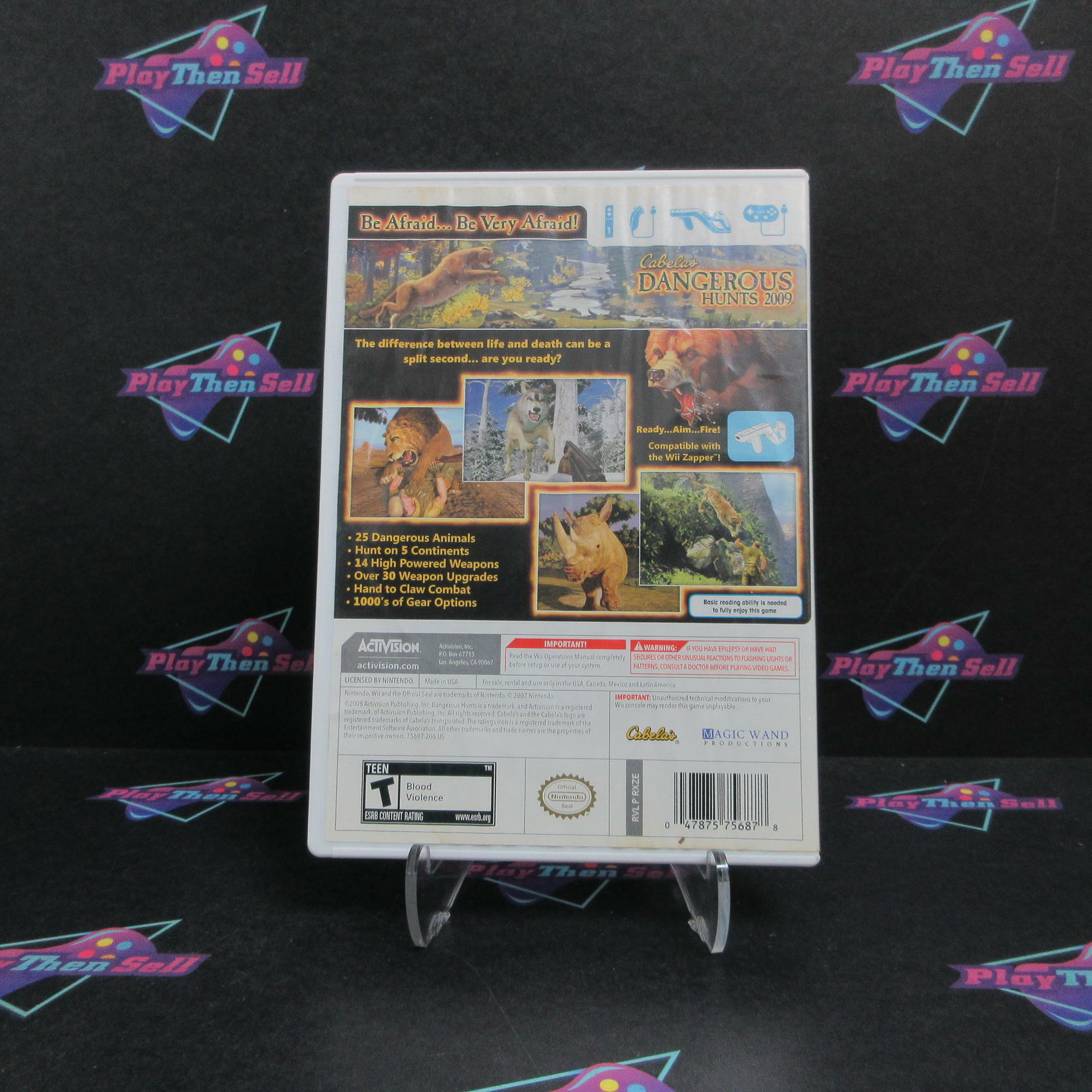 Cabela's Dangerous Hunts 2009 Nintendo Wii AD/NM - Very Good
