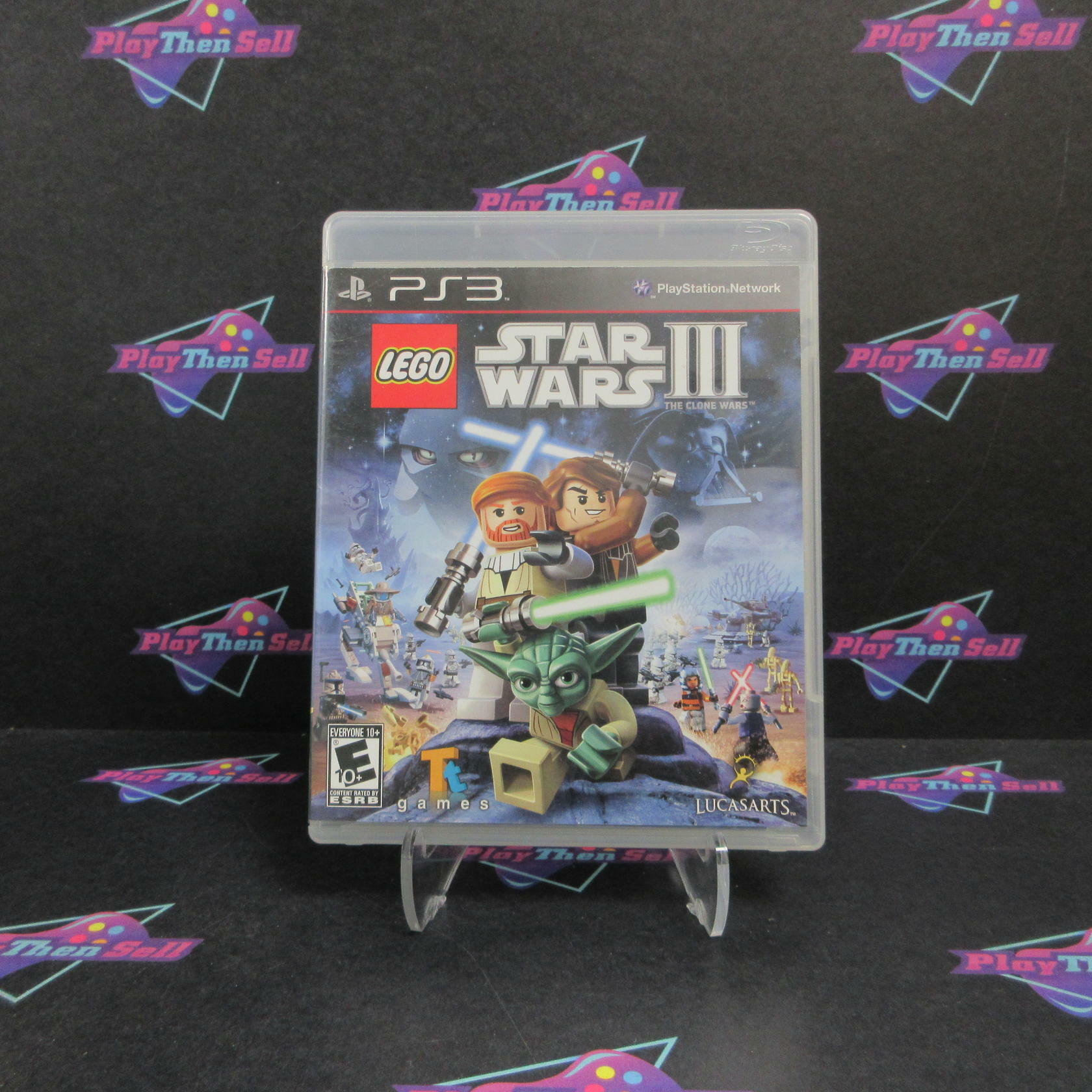 LEGO Star Wars III The Clone Wars PS3 PlayStation 3 GH Disc AD/MD Complete CIB - Very Good