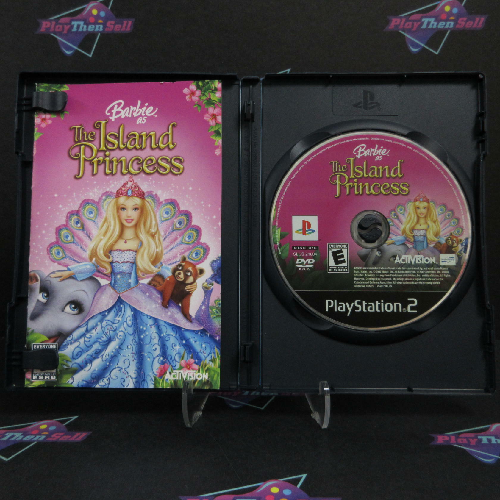 Barbie The Island Princess PS2 PlayStation 2 AD Complete CIB - Very Good