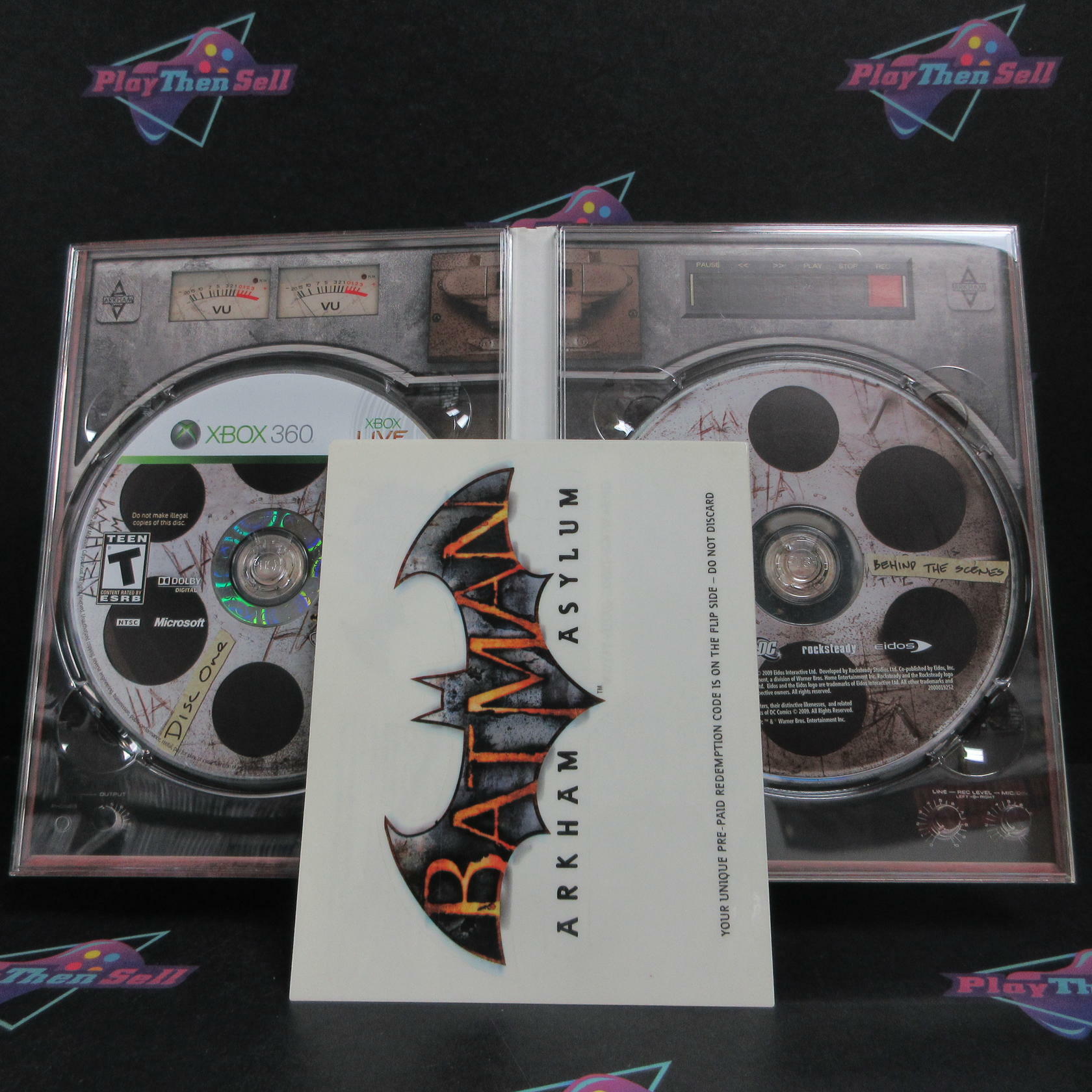 Batman Arkham Asylum Collector's Edition Xbox 360 + Stickers - Excellent