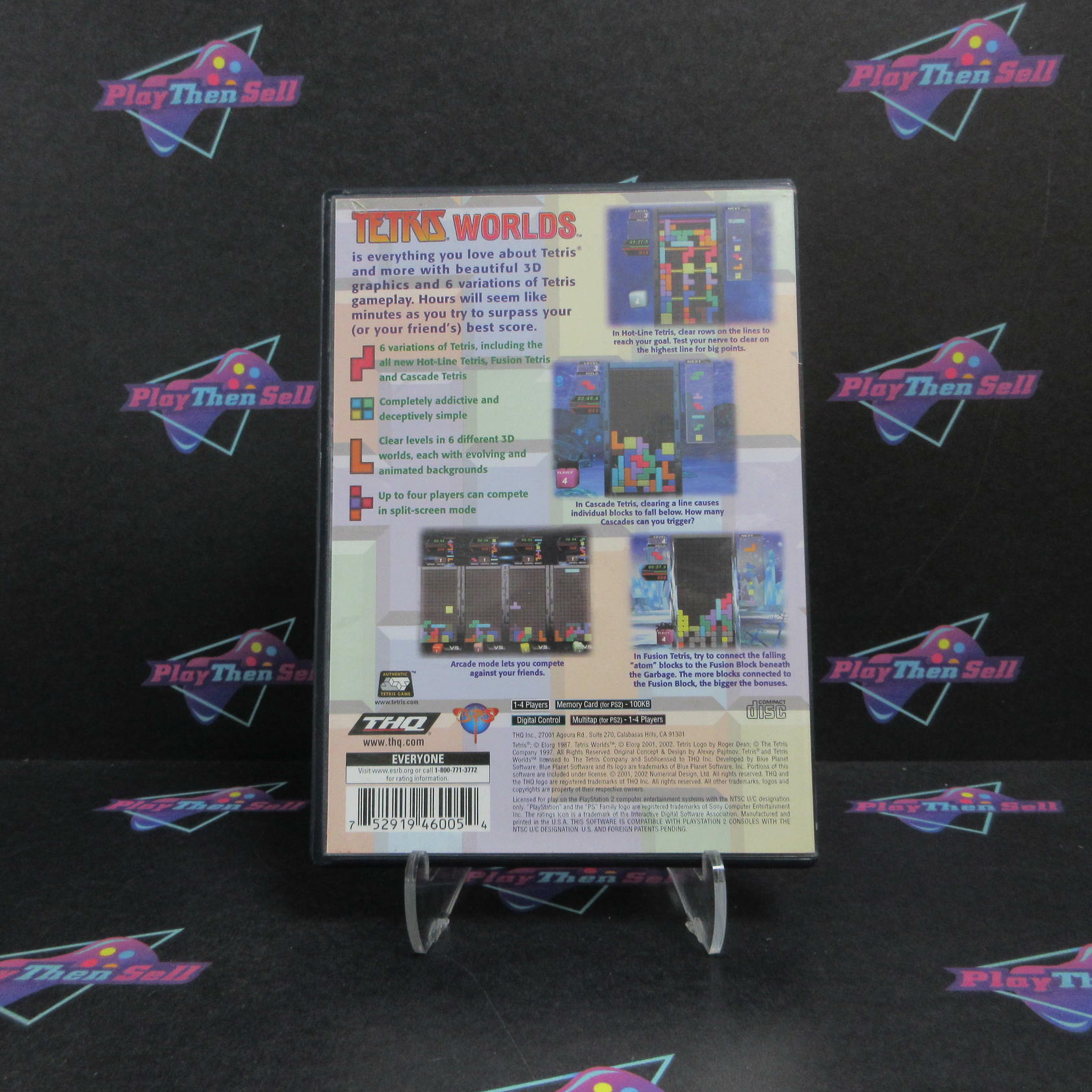 Tetris Worlds PS2 PlayStation 2 AD/DD Complete CIB - Very Good