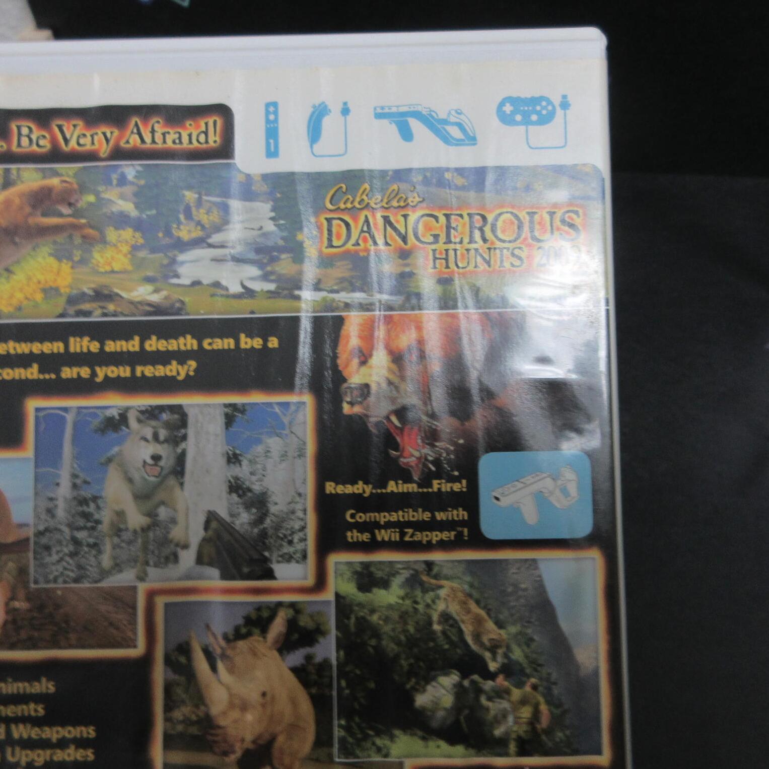 Cabela's Dangerous Hunts 2009 Nintendo Wii AD/NM - Very Good