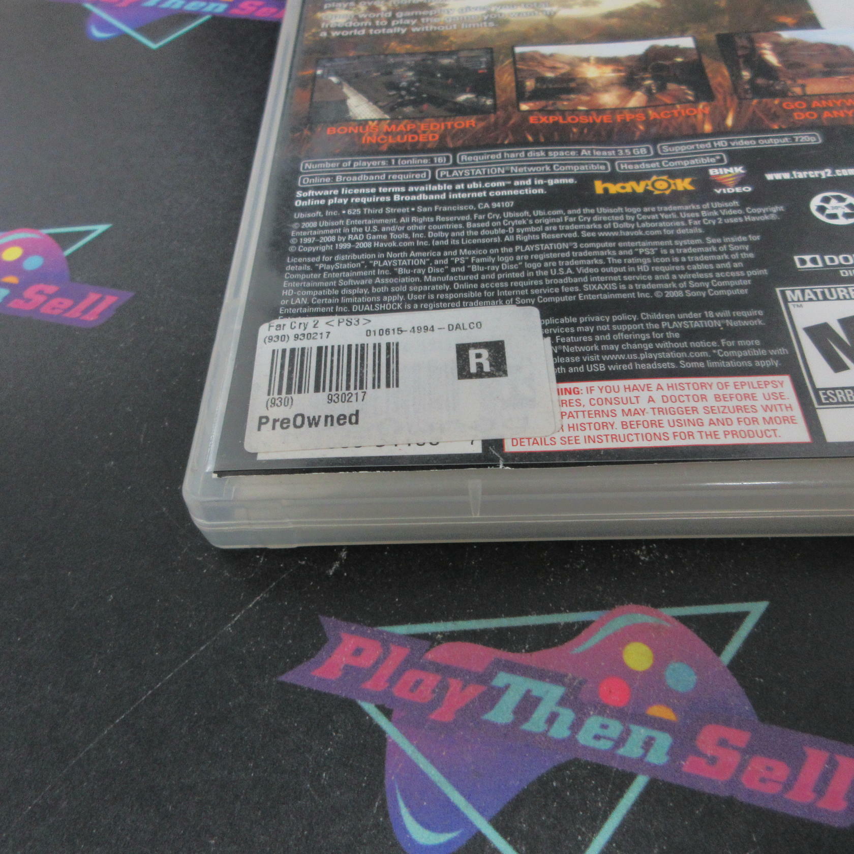 Far Cry 2 PS3 PlayStation 3 AD/NM - Very Good