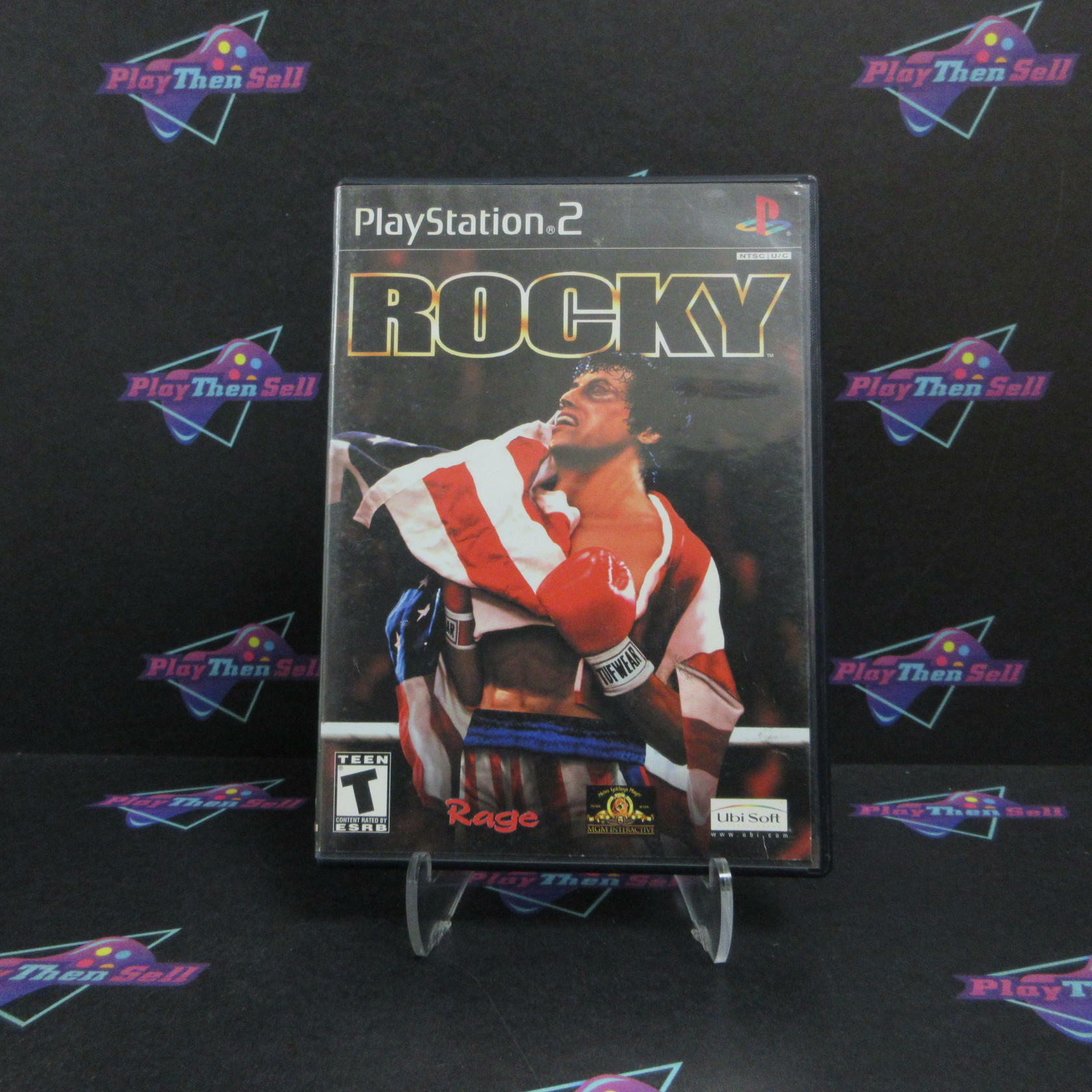 Rocky PS2 PlayStation 2 AD/MD + Reg Card Complete CIB - Very Good