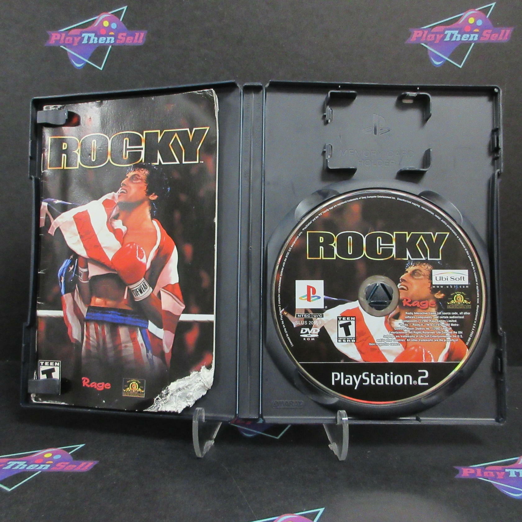 Rocky PS2 PlayStation 2 AD/MD + Reg Card Complete CIB - Very Good