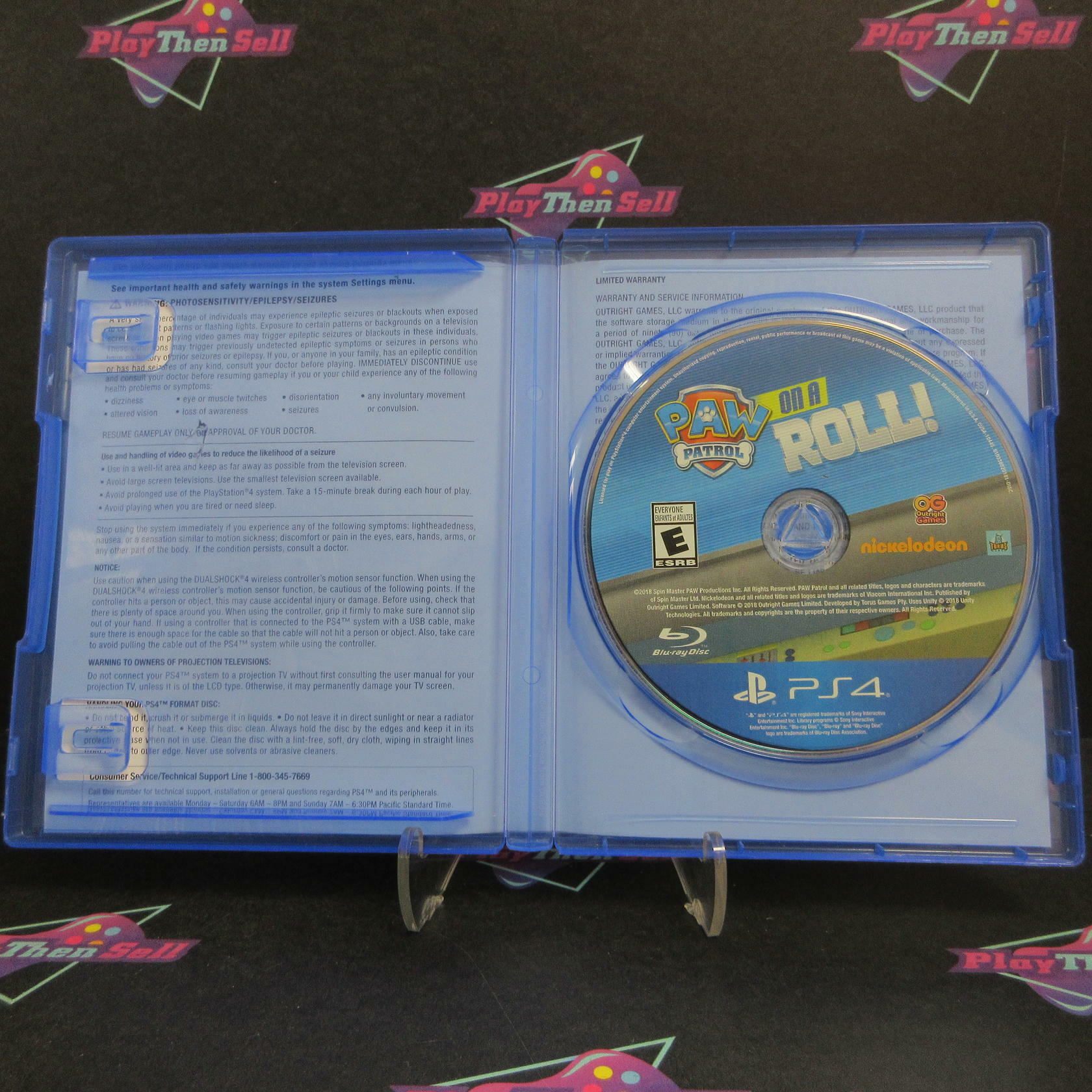 Paw Patrol On A Roll PS4 PlayStation 4 AD Complete CIB - Very Good