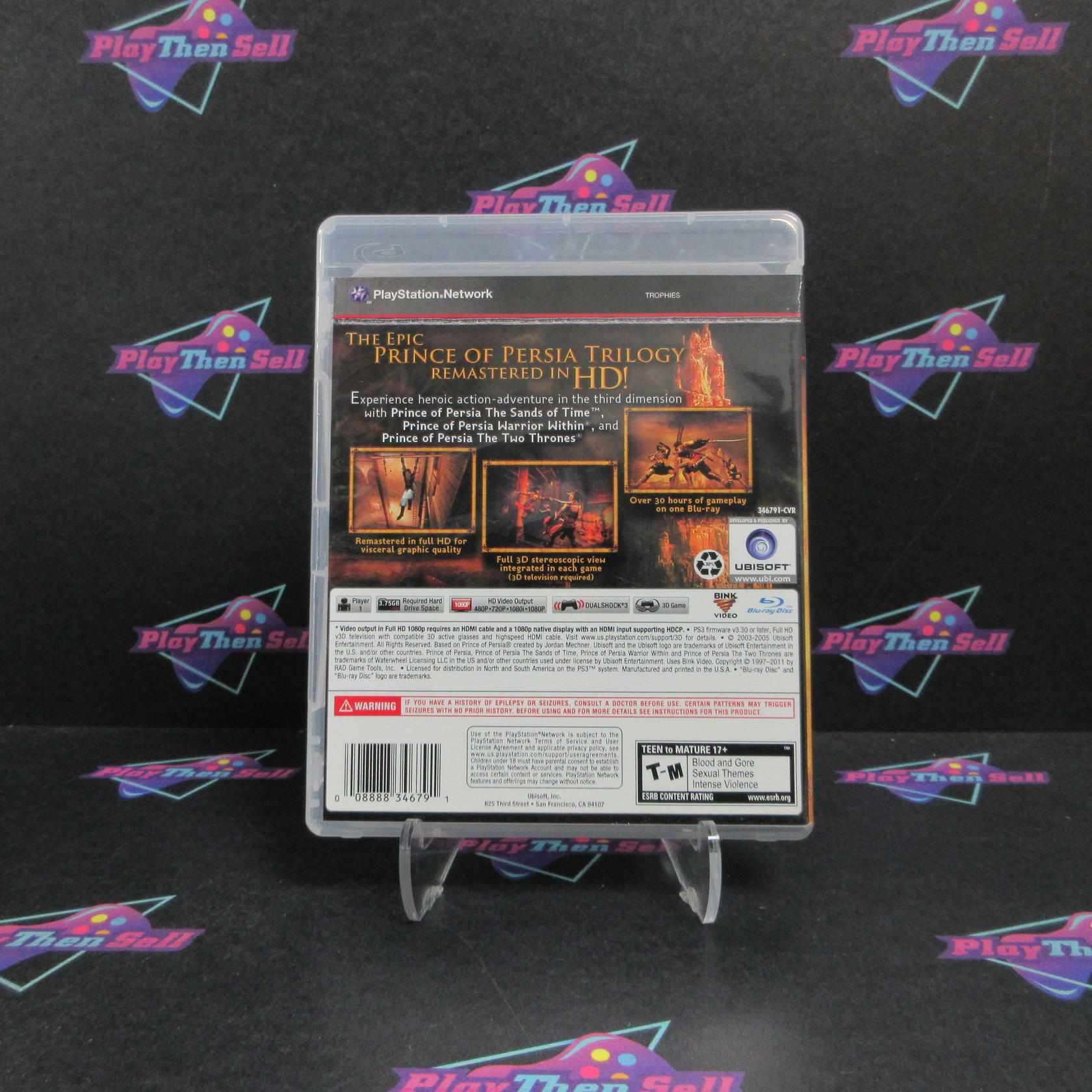Prince of Persia Trilogy HD Remastered PS3 PlayStation 3 AD Complete CIB - Very Good