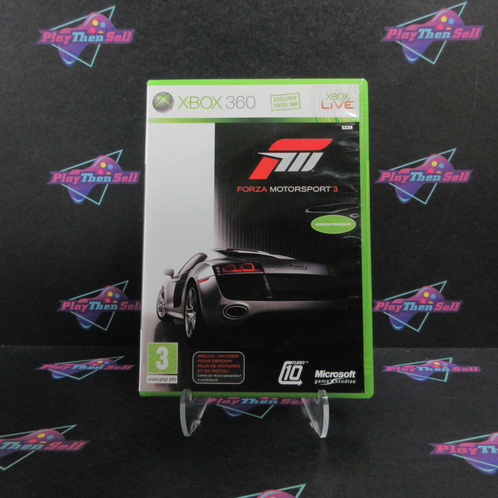 Forza Motorsport 3 Xbox 360 French PAL Region Locked - Like New