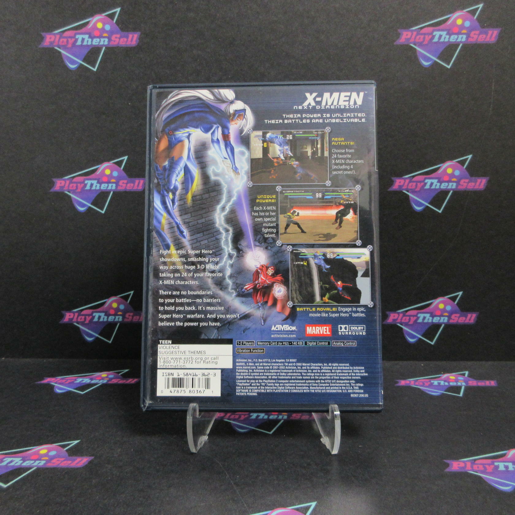 X-Men Next Dimension PS2 PlayStation 2 + Reg Card Complete - Excellent