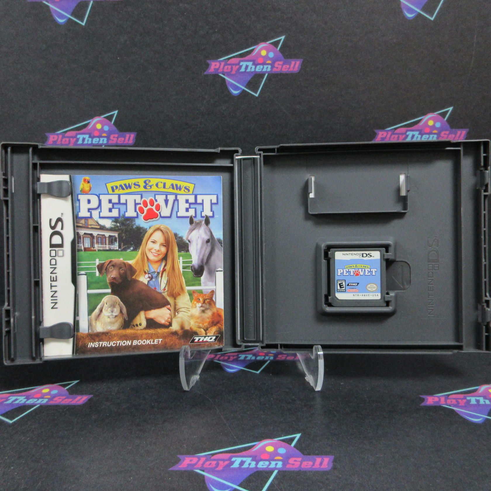 Paws & Claws Pet Vet Nintendo DS AD Complete CIB - Very Good