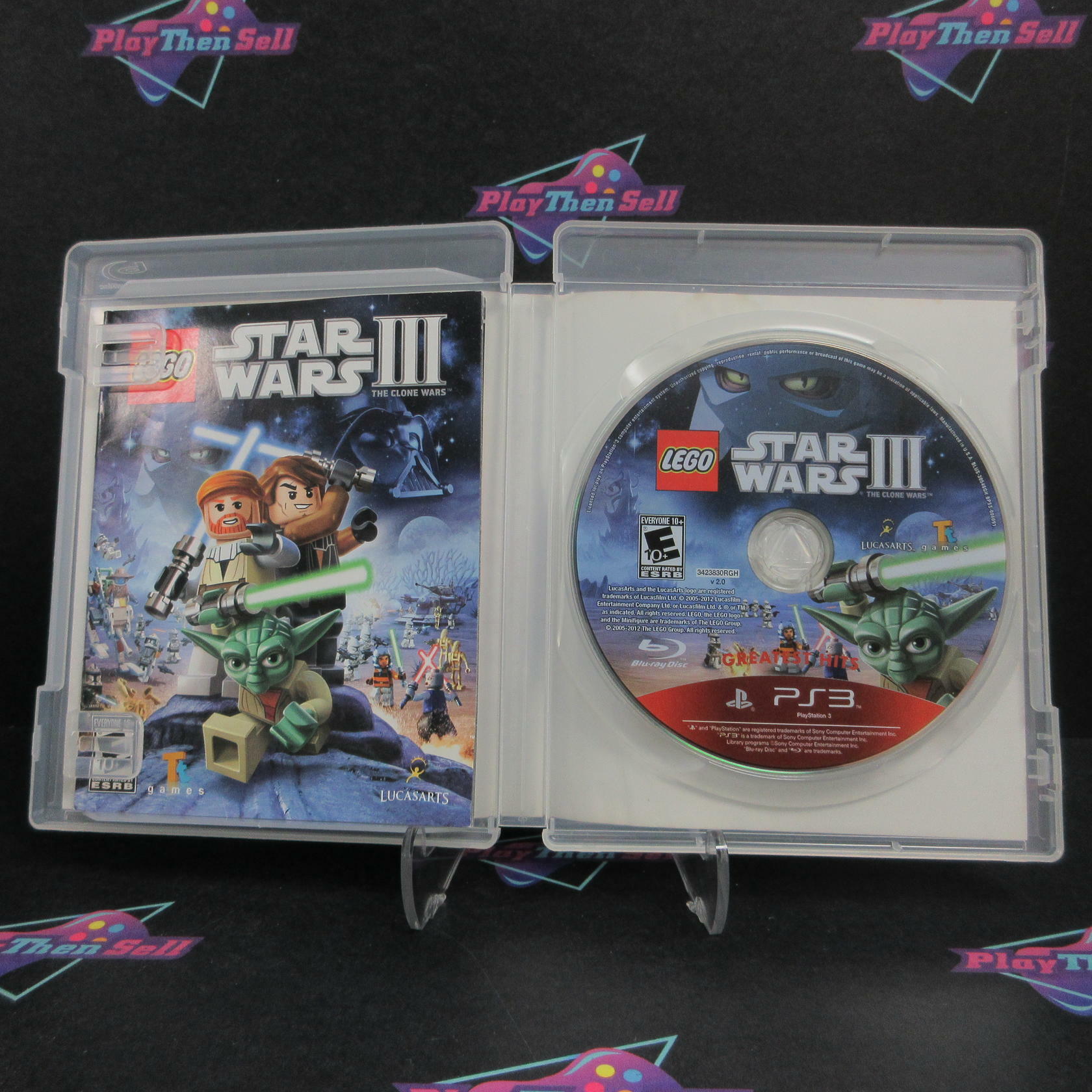 LEGO Star Wars III The Clone Wars PS3 PlayStation 3 GH Disc AD/MD Complete CIB - Very Good