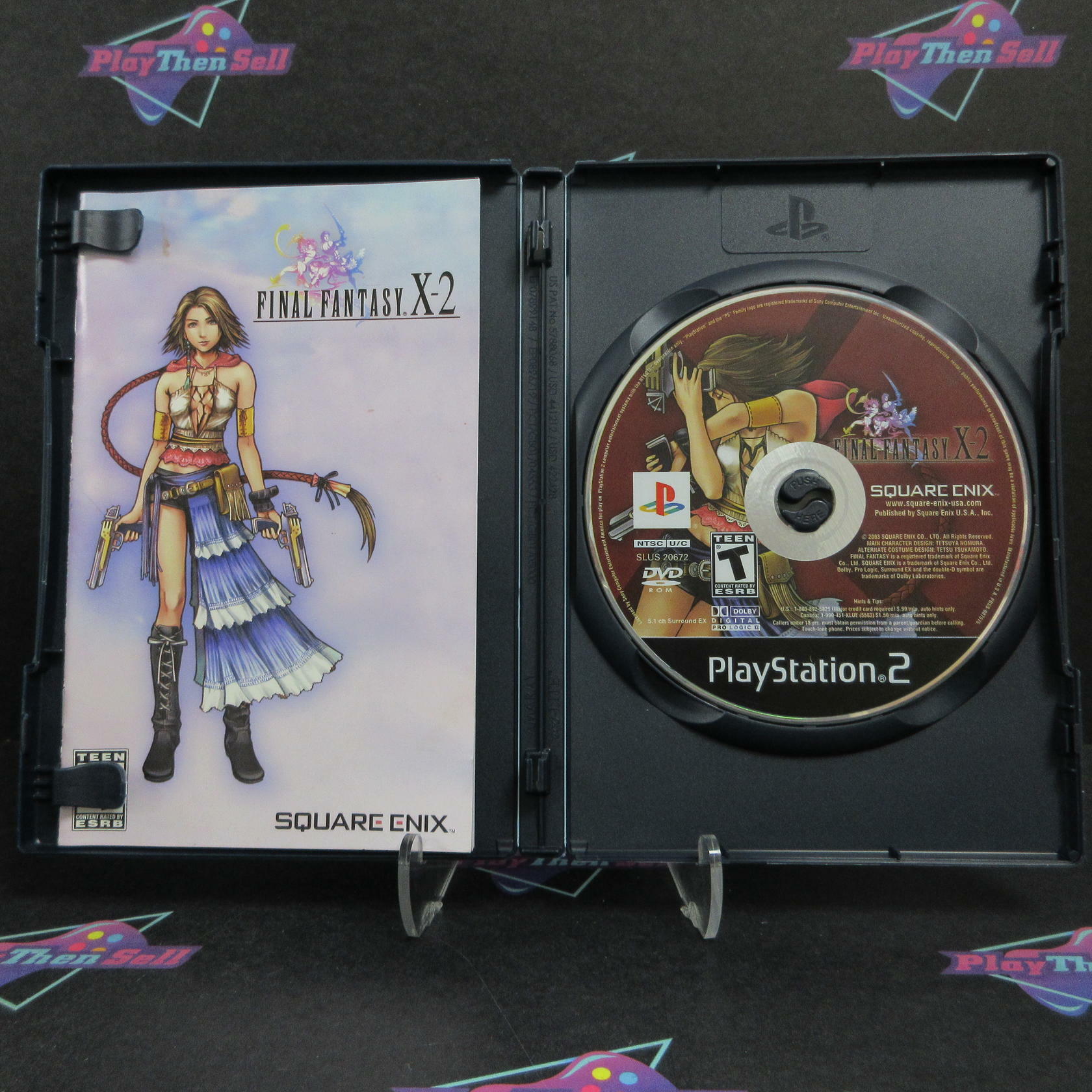 Final Fantasy X-2 PS2 PlayStation 2 DD/MD + Reg Card Complete CIB - Very Good