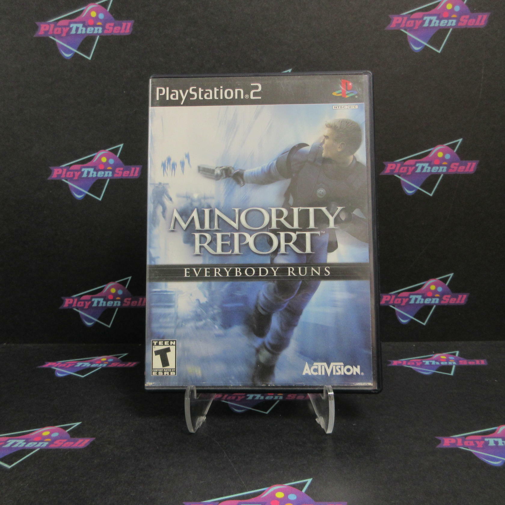 Minority Report PS2 PlayStation 2 AD + Reg Card Complete CIB - Very Good